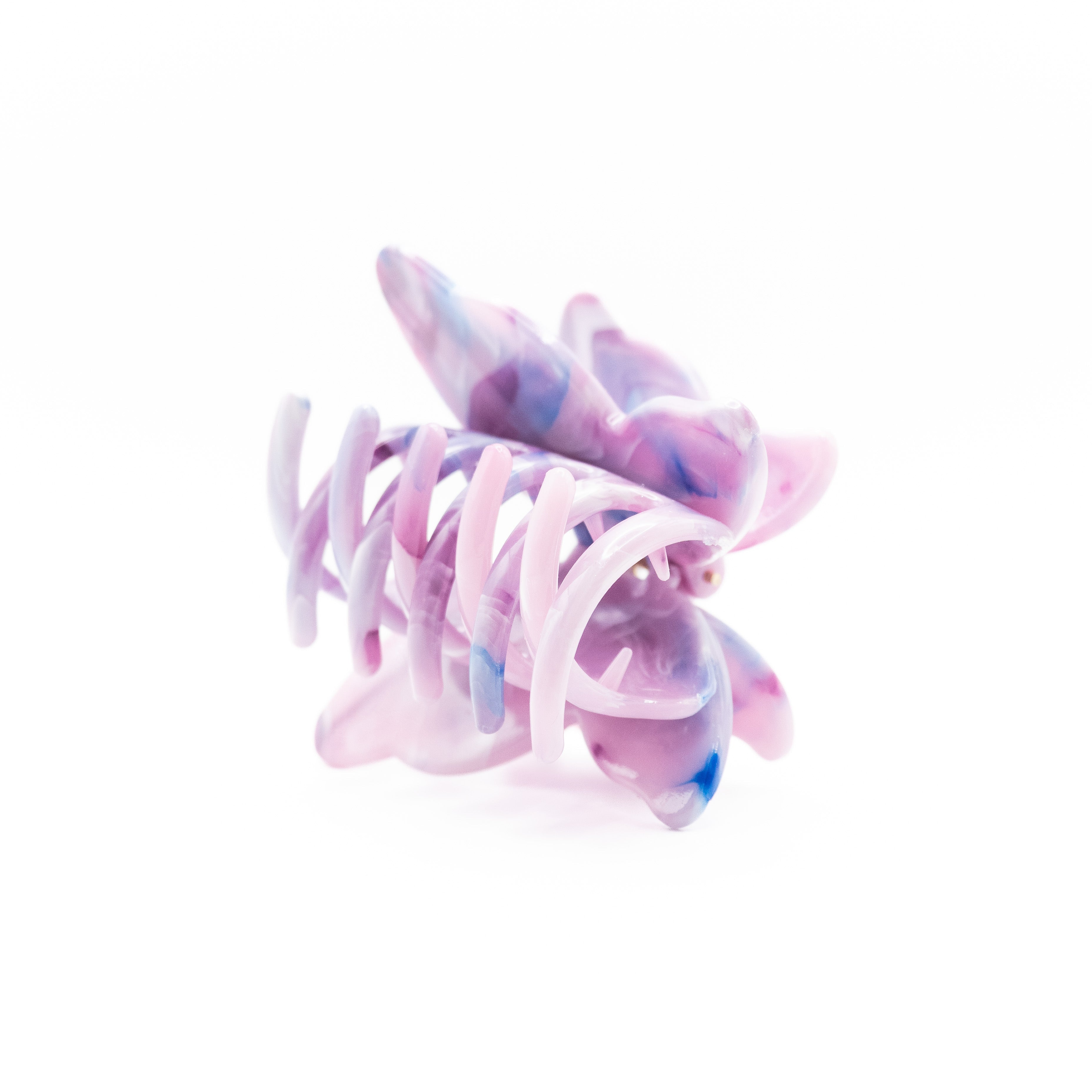 Pinza Mariposa Morado Y Azul