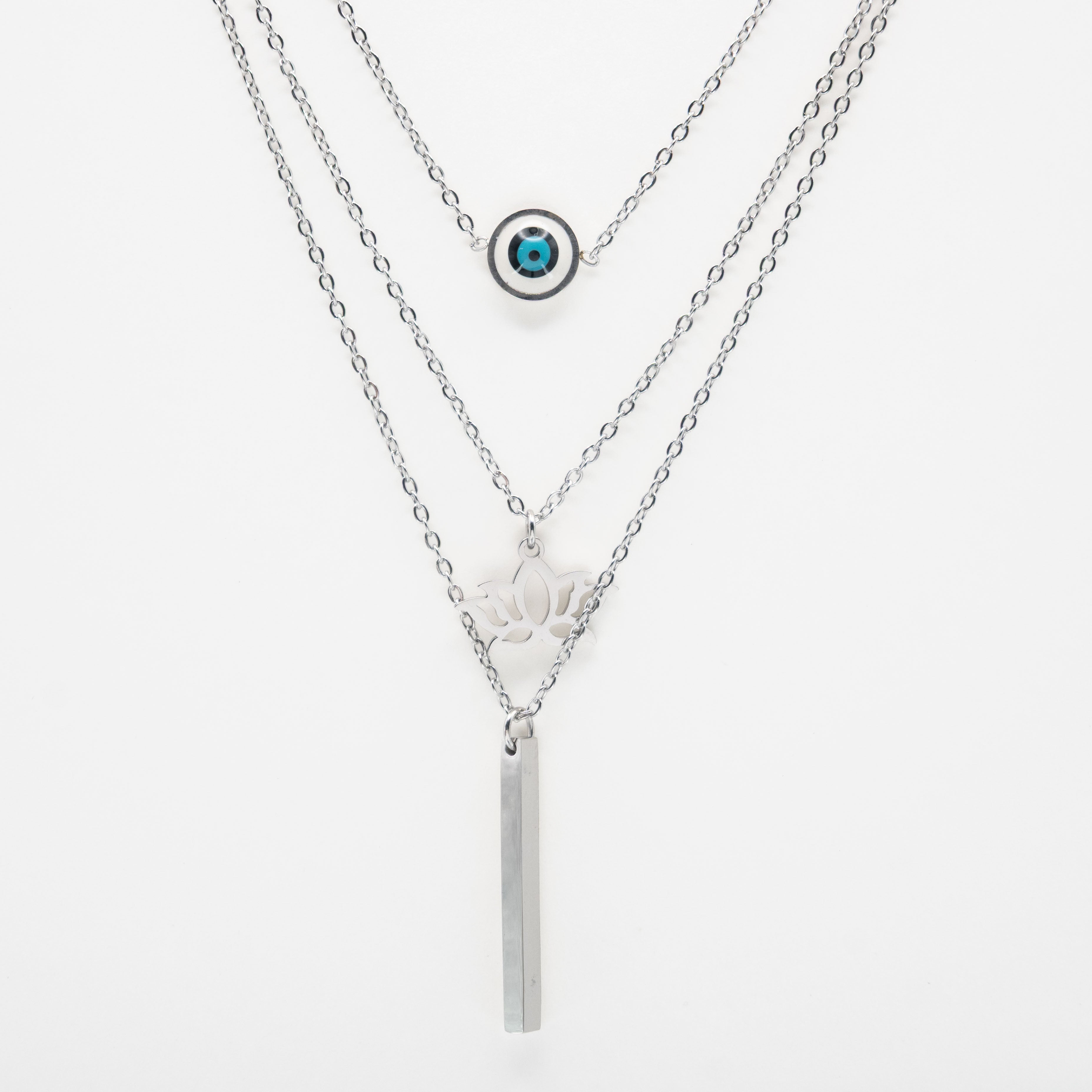 Collar Multicadena Flor De Loto