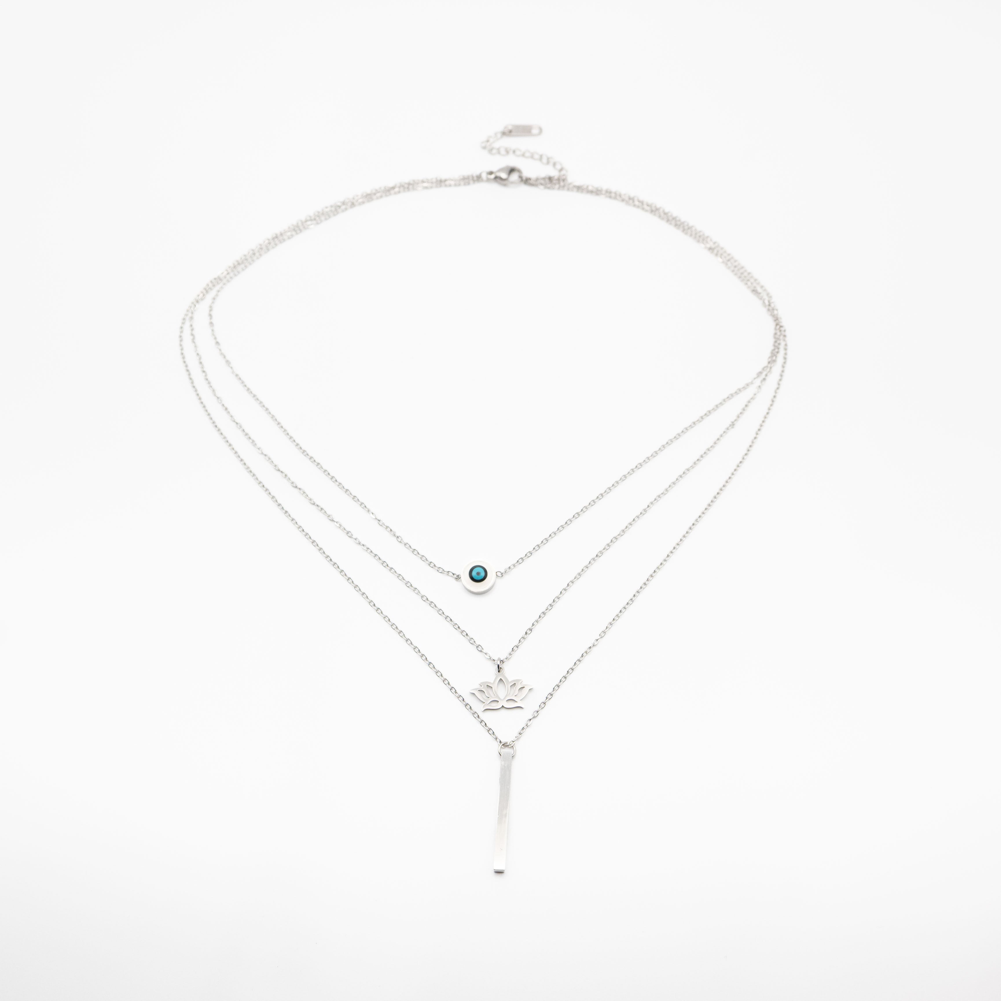 Collar Multicadena Flor De Loto