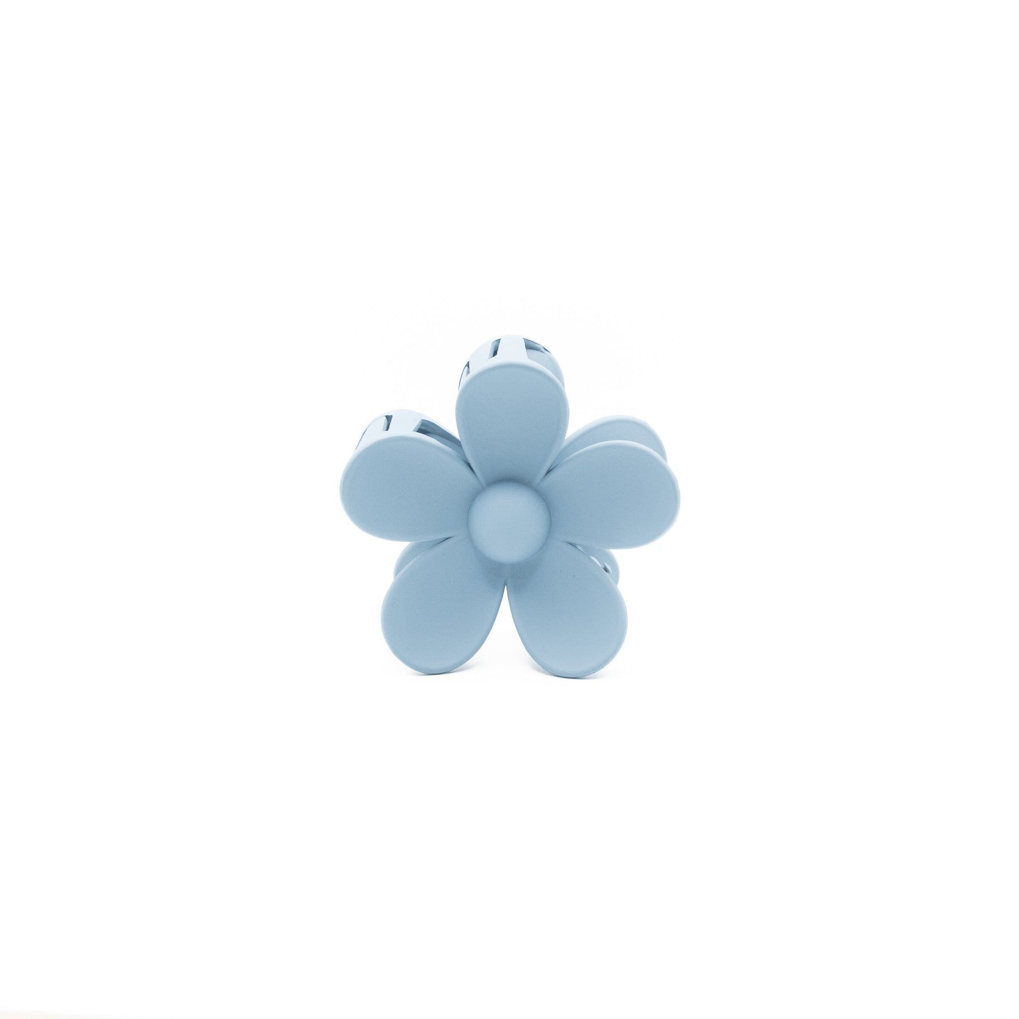 Pinza Flor Azul Gris