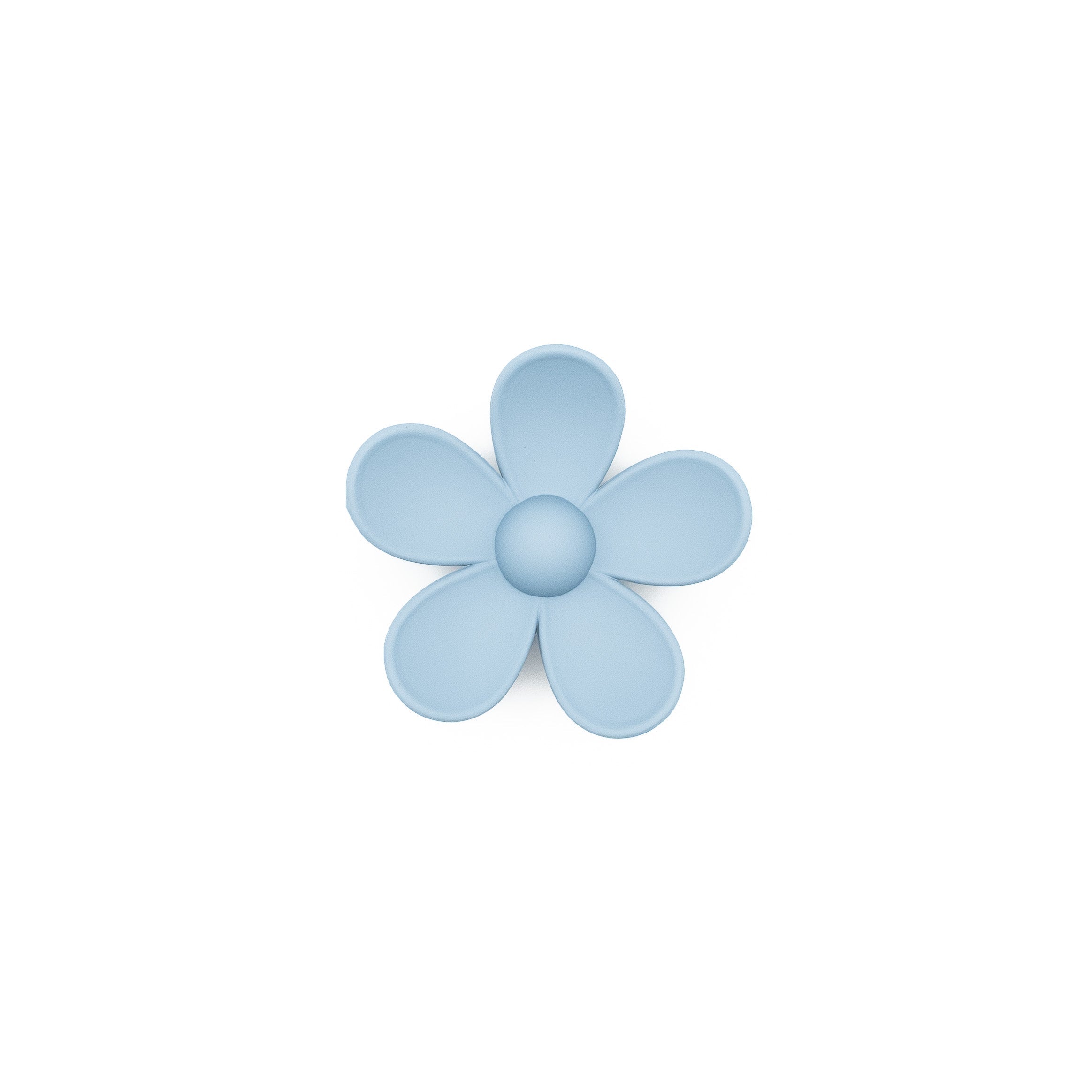 Pinza Flor Azul Gris