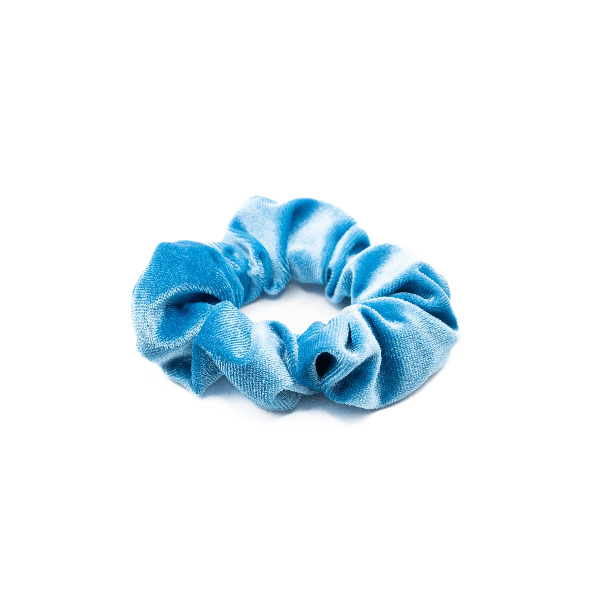 Scrunchie Velvet Azul Francia