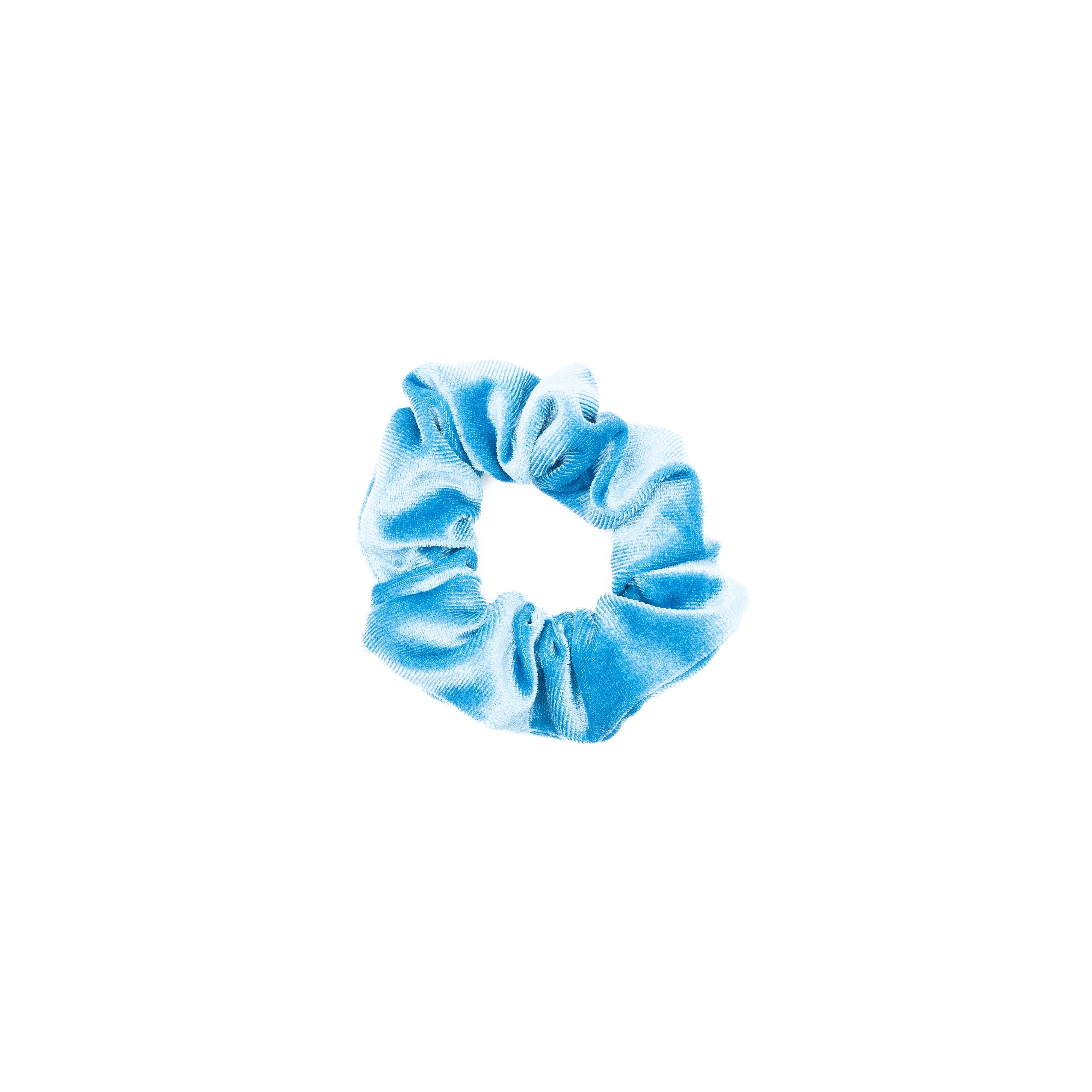 Scrunchie Velvet Azul Francia