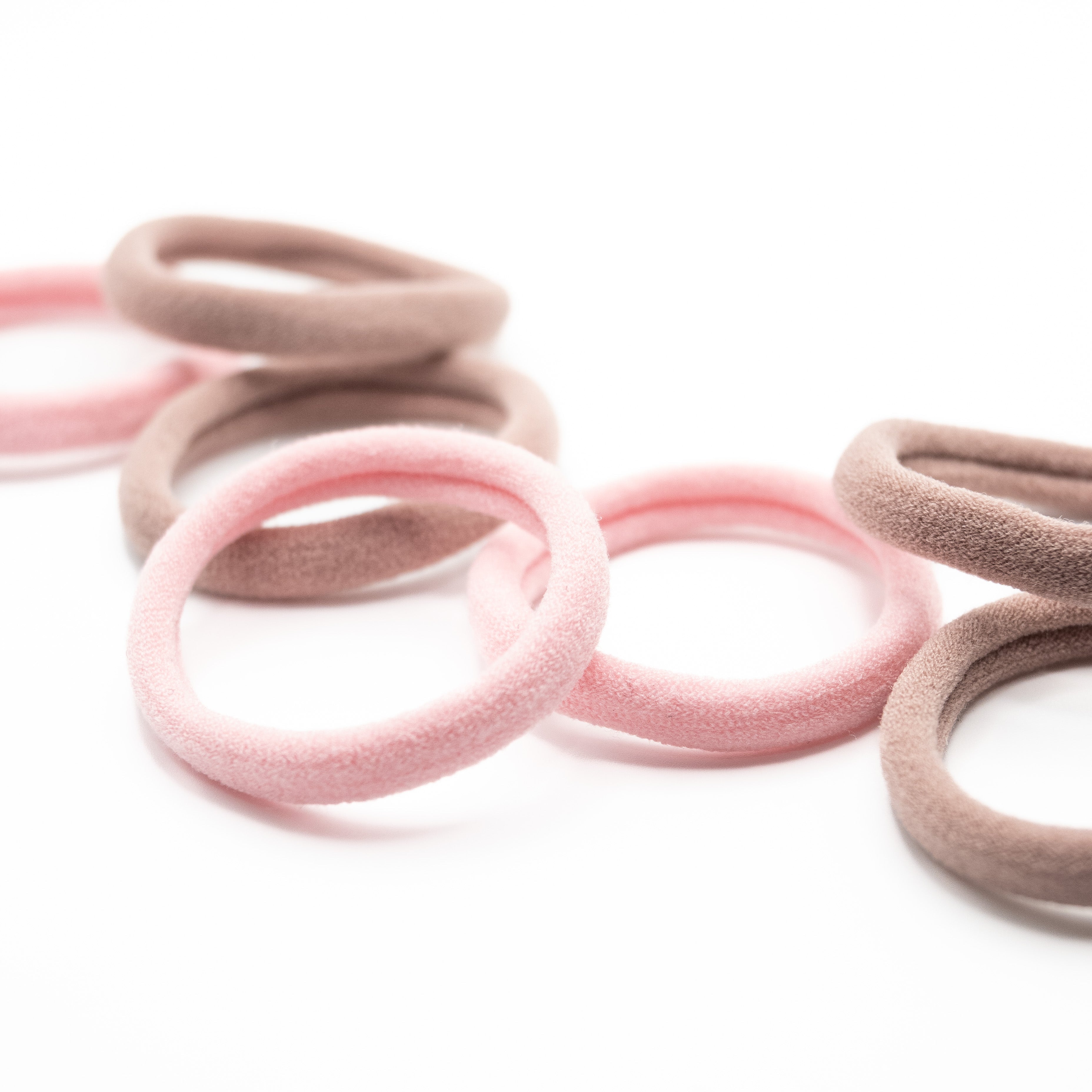 Set Ligas Medianas Rosa Y Café