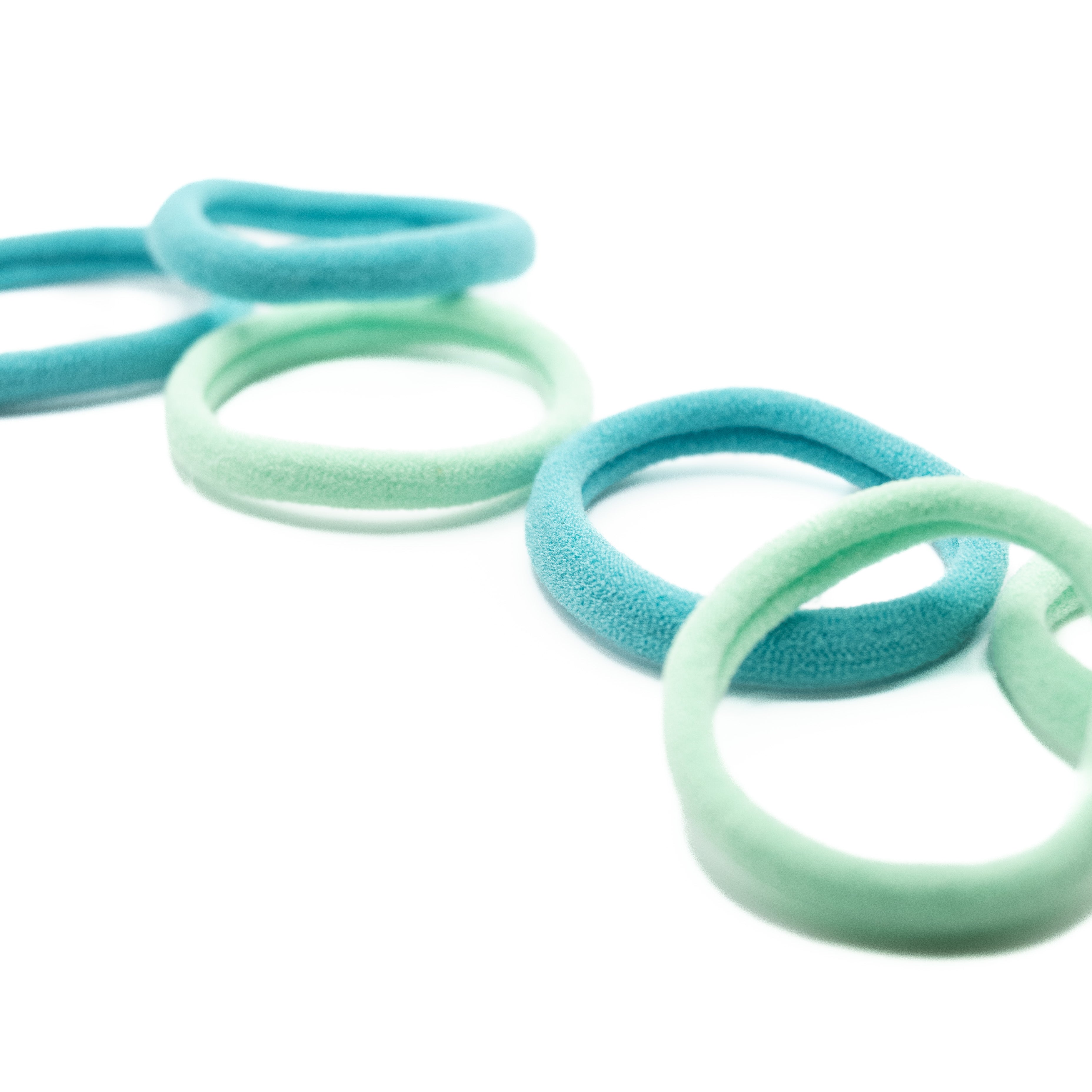 Set Ligas Medianas Azul Y Verde