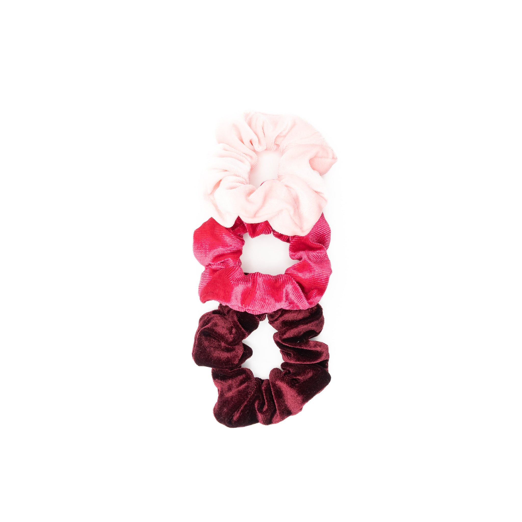 Set Scrunchies Rojo Rosa