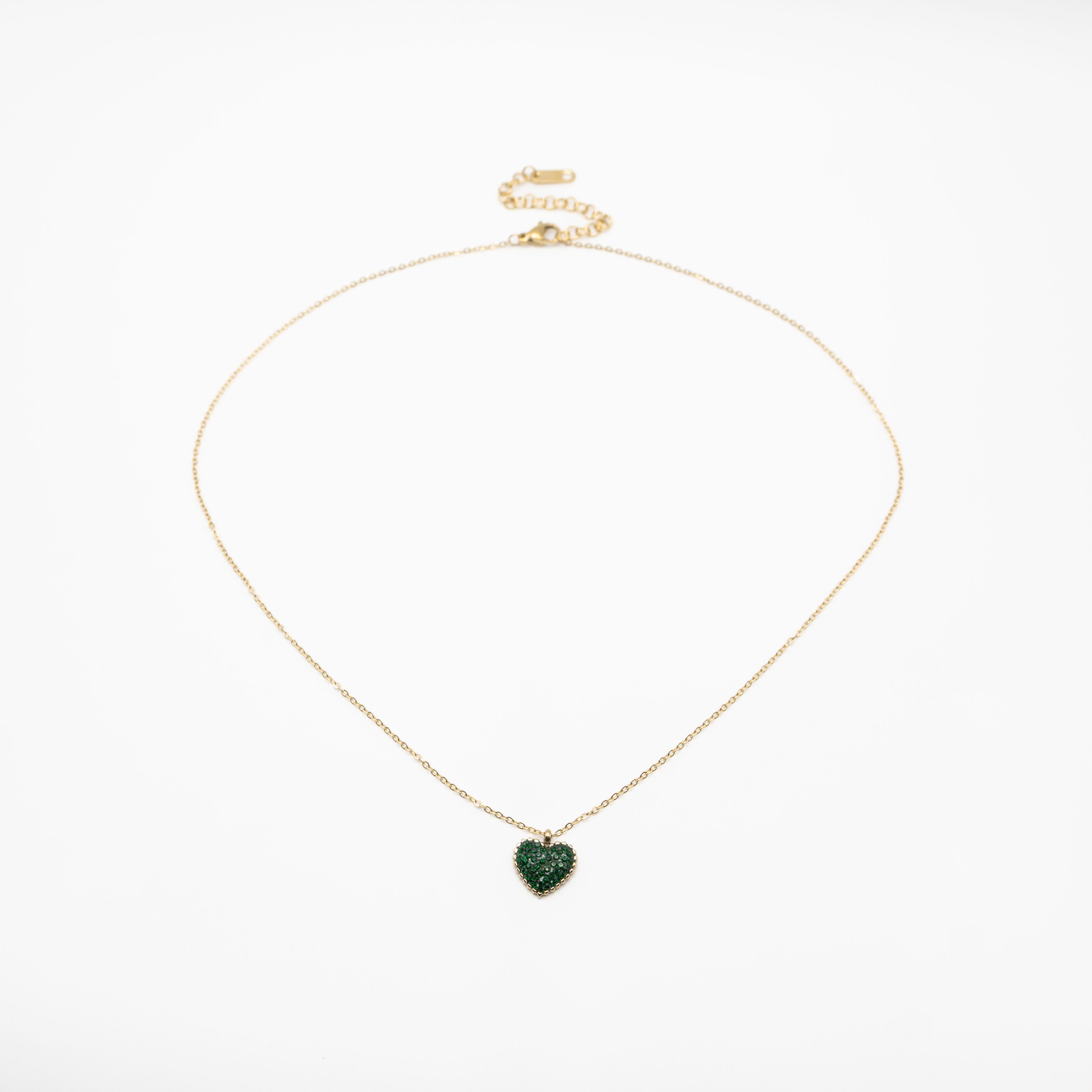 Collar De Corazón Strass