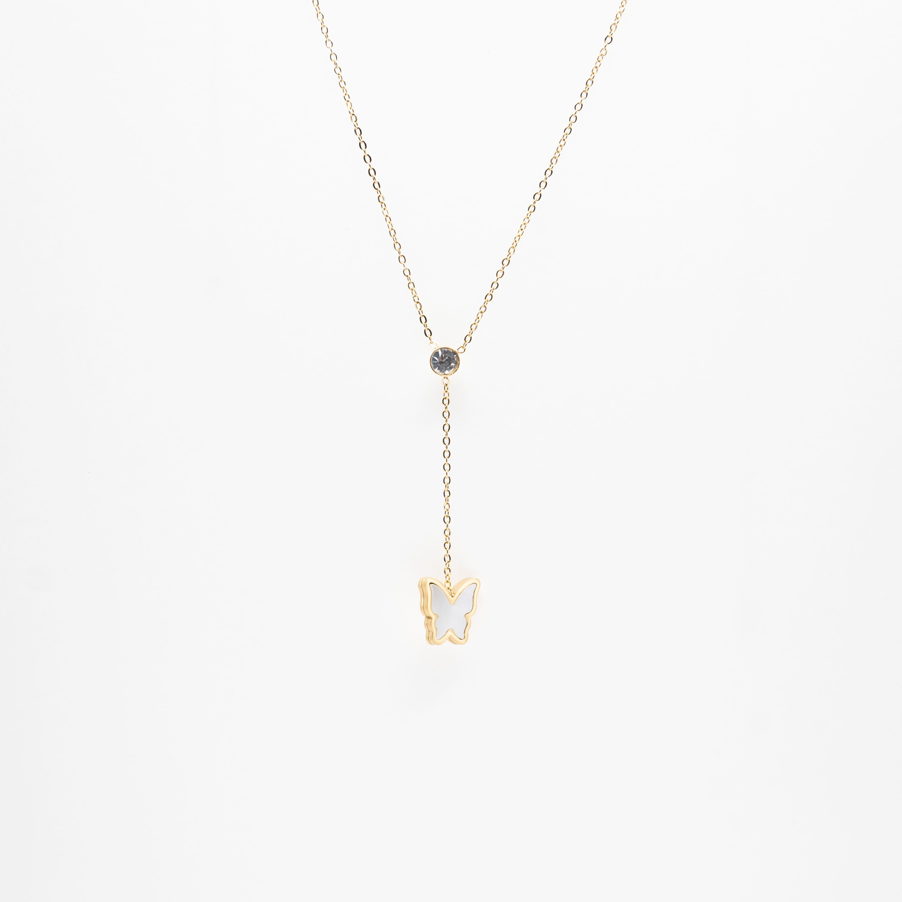 Collar De Mariposa Colgante