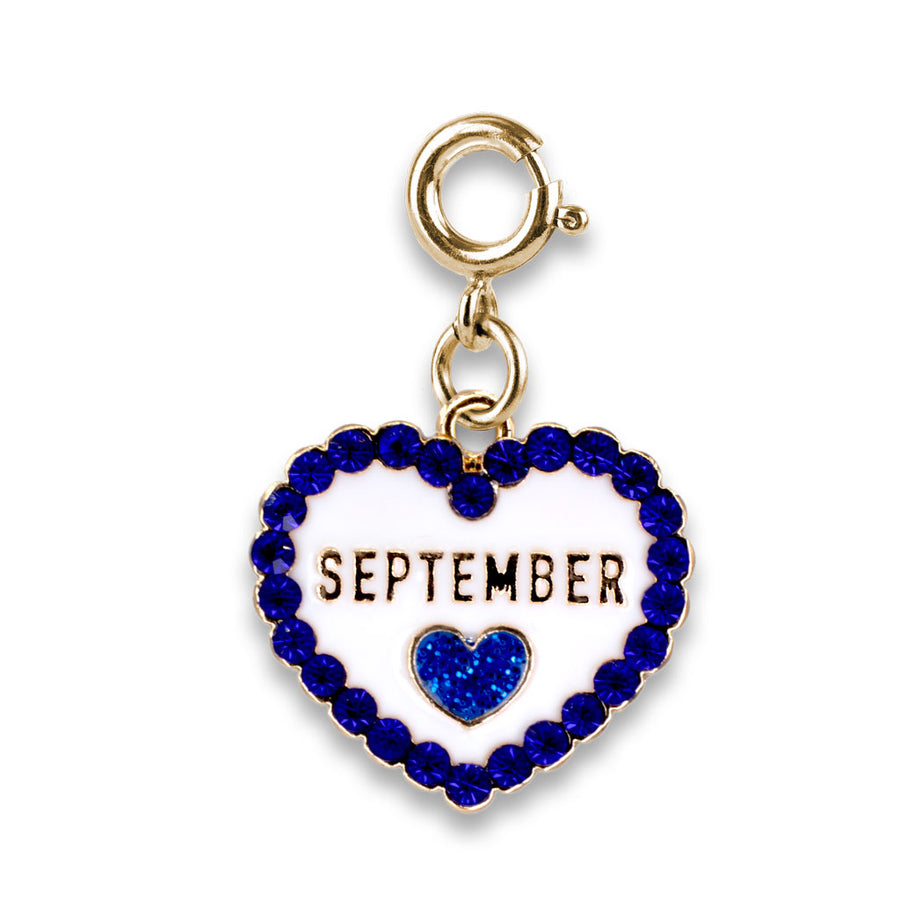 Charm Corazon Septiembre Piedras Colores Charm It Cumpleaños
