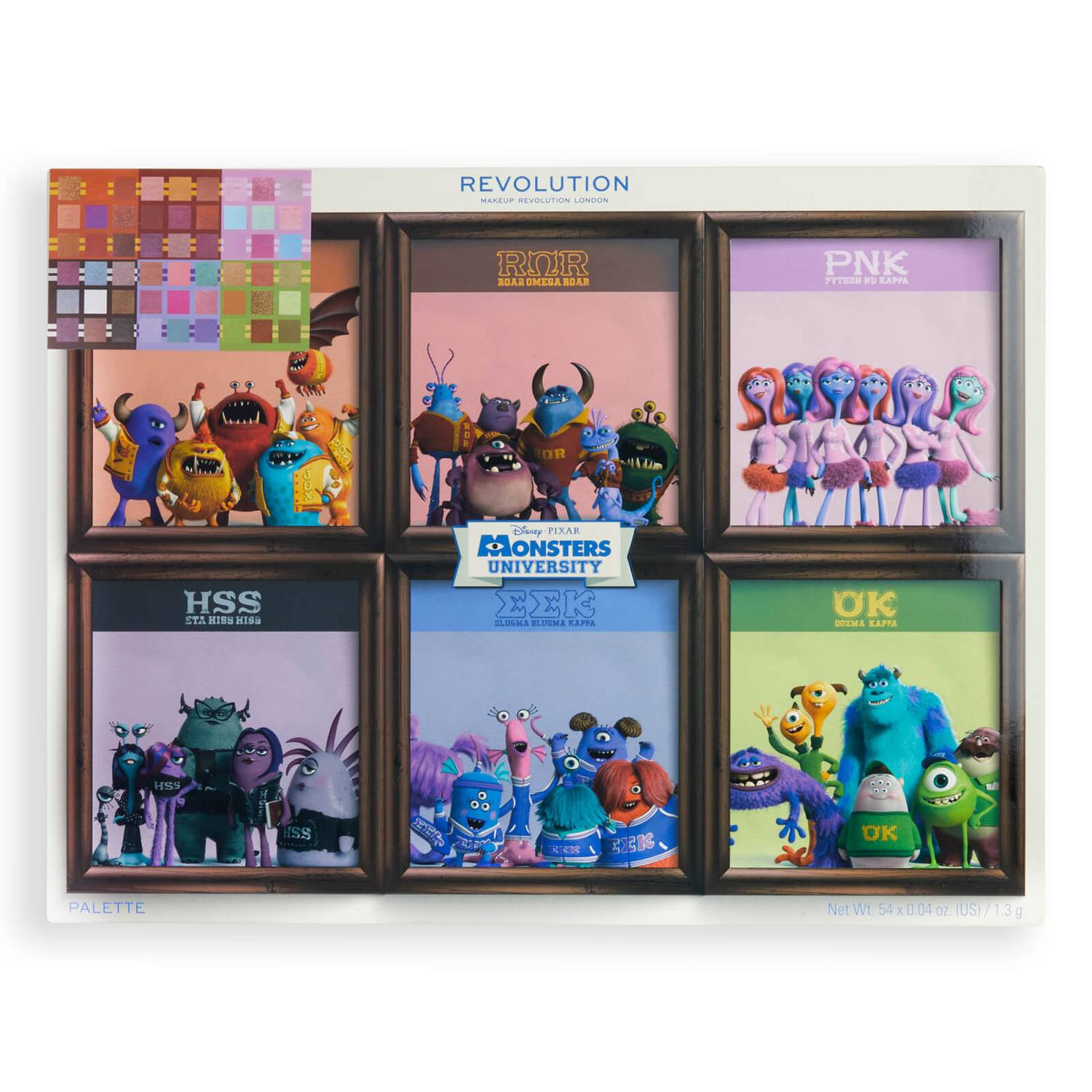 Monsters Inc Monsters University Paleta De Sombras Sororidad Fraternidad