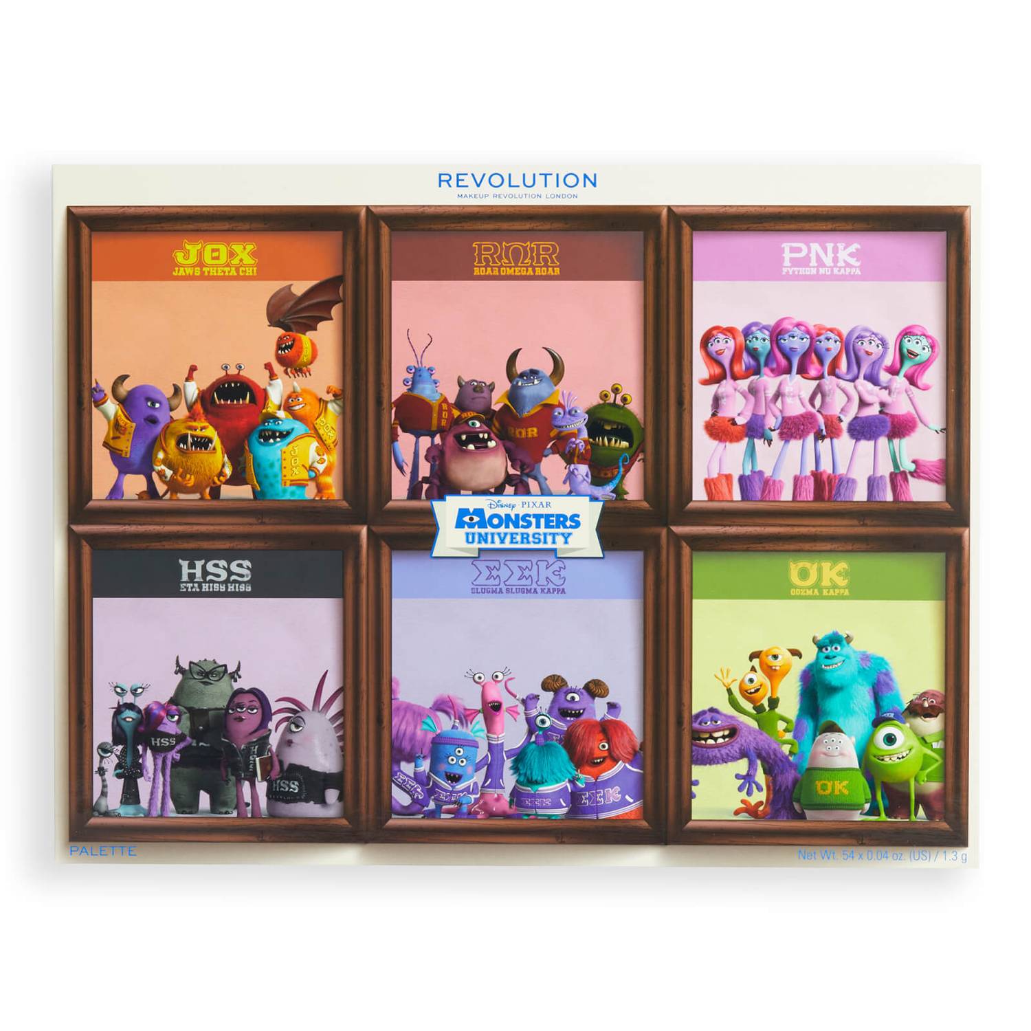 Monsters Inc Monsters University Paleta De Sombras Sororidad Fraternidad