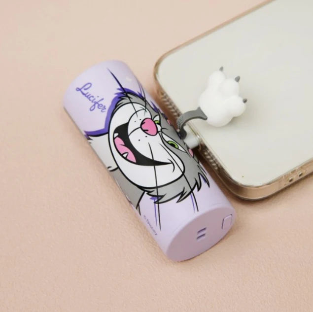 Cenicienta Gato Lucifer Cargador Portátil Pila Portátil