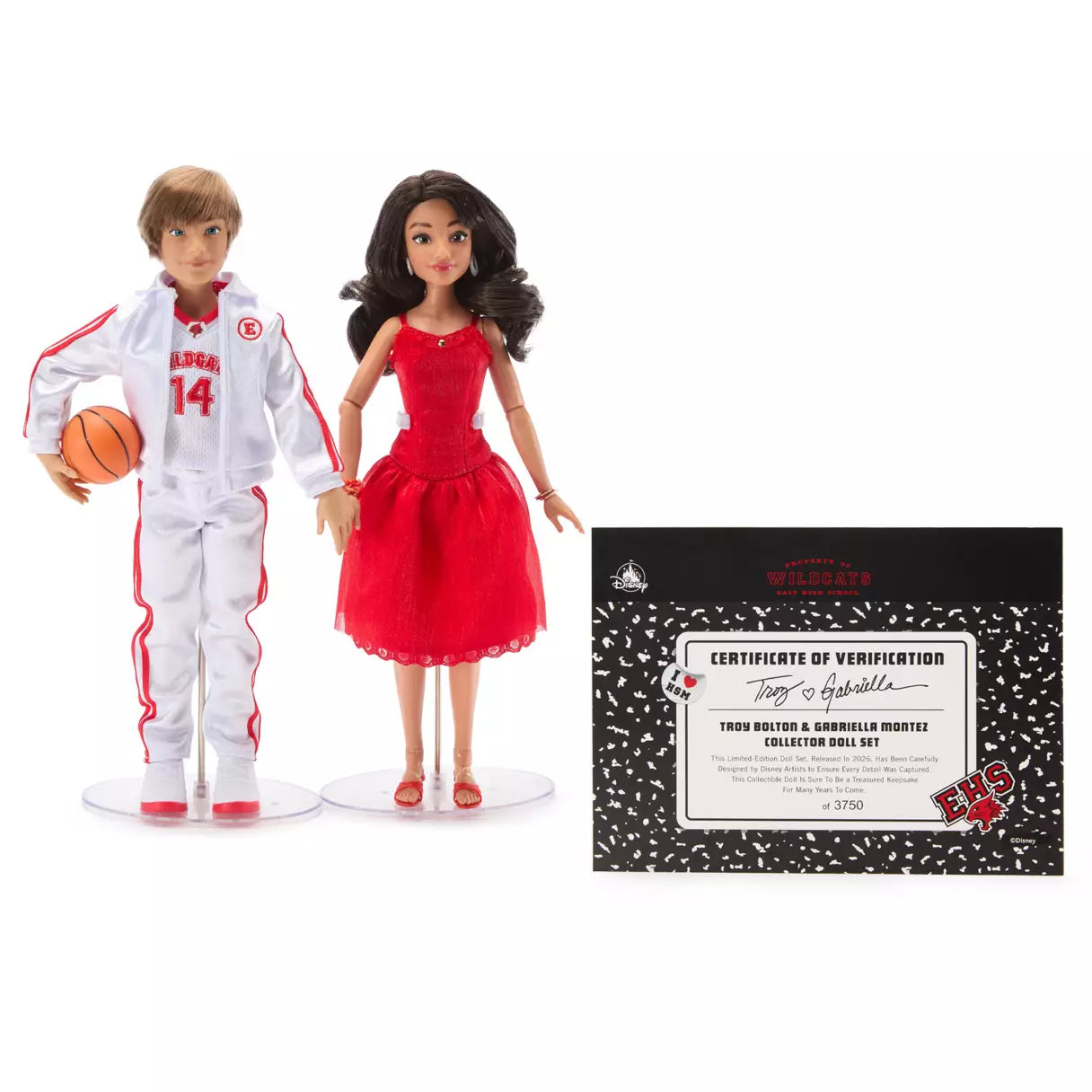 Troy Bolton and Gabriella Montez Edicion Limitada – High School Musical 20th Anniversary – 11 1/2'