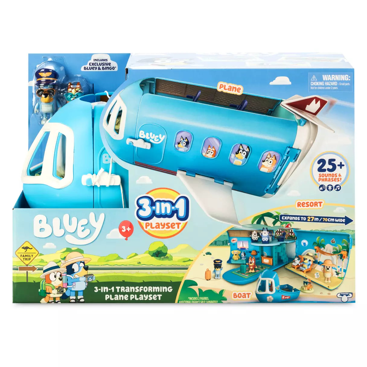 Bluey Set Avion Juego
