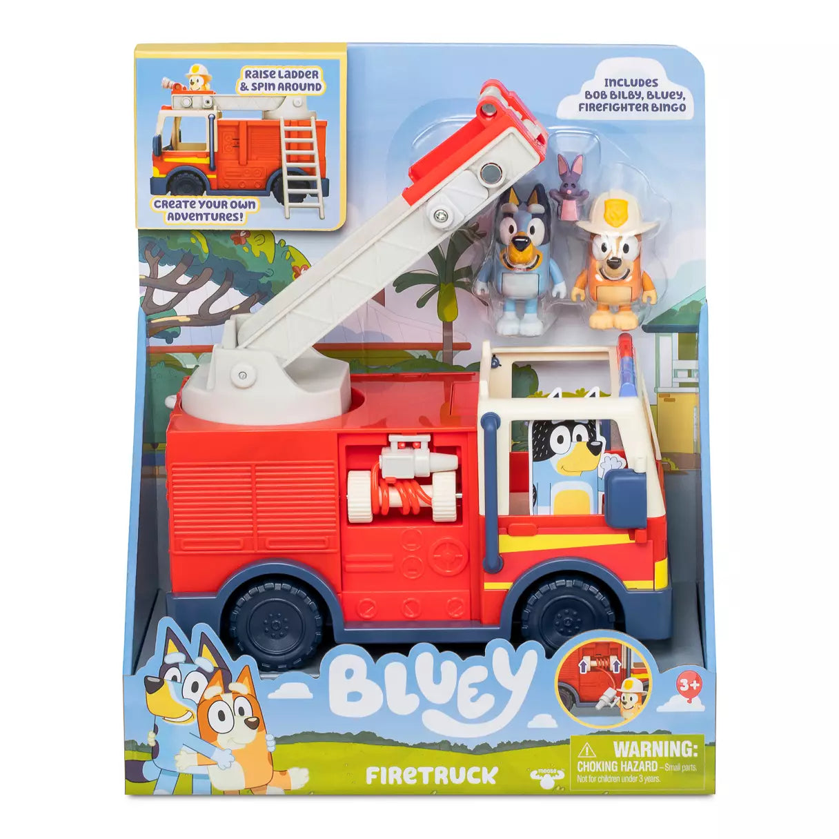 Bluey Bomberos Figura Accion