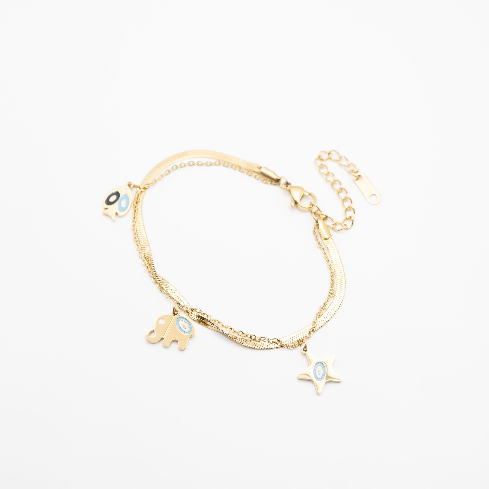 Pulsera Multicadena Estrella Y Animales