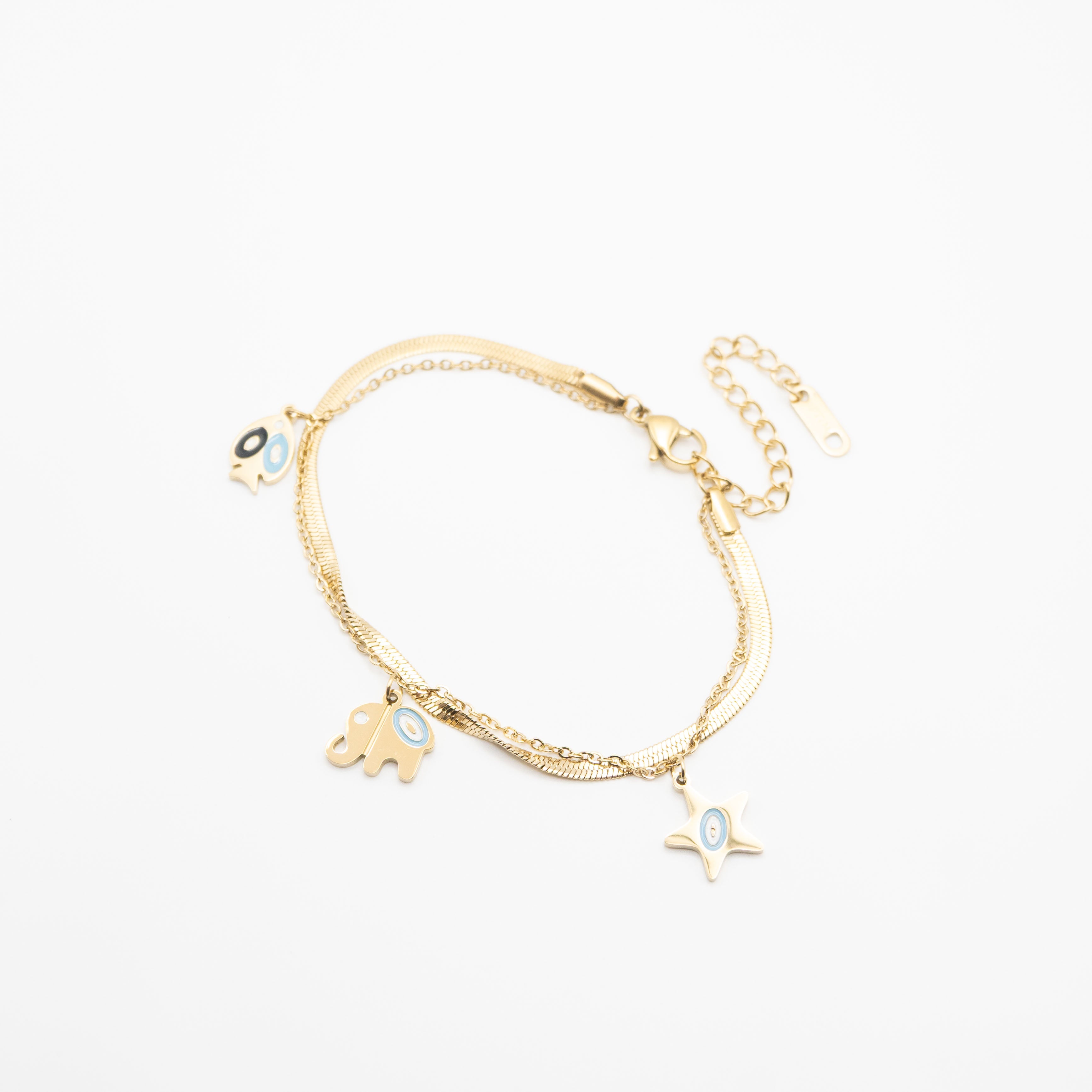 Pulsera Multicadena Estrella Y Animales