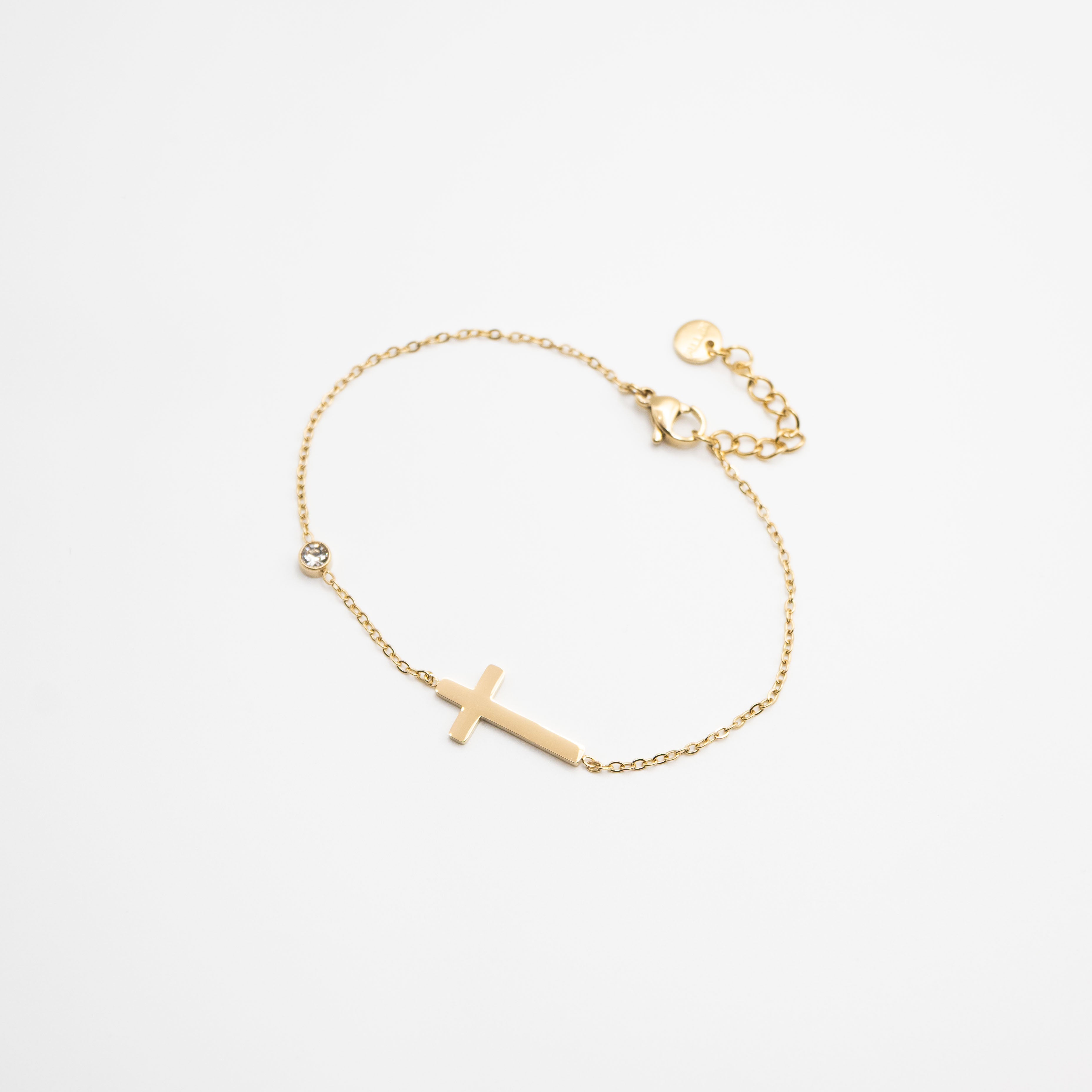 Pulsera Con Dije De Cruz