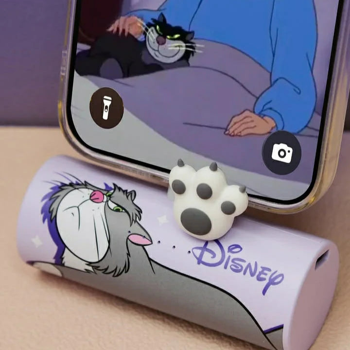 Cenicienta Gato Lucifer Cargador Portátil Pila Portátil