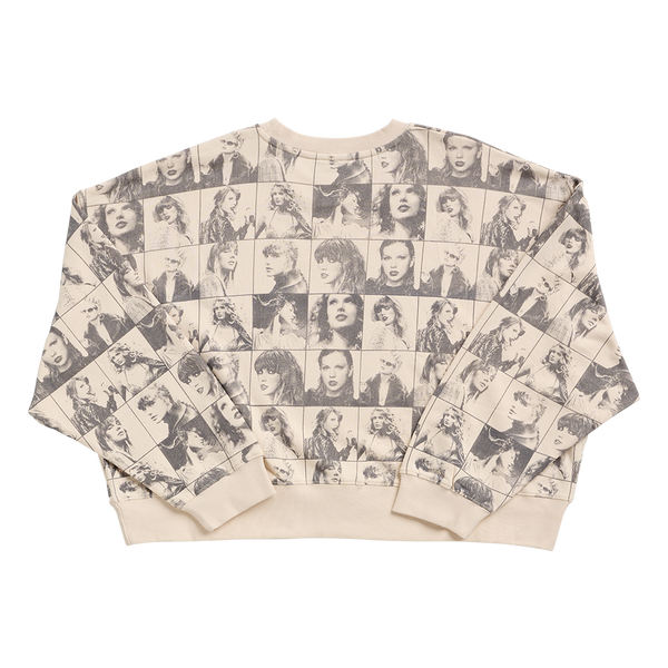 TAYLOR SWIFT THE ERAS TOUR CROPPED BEIGE PULLOVER