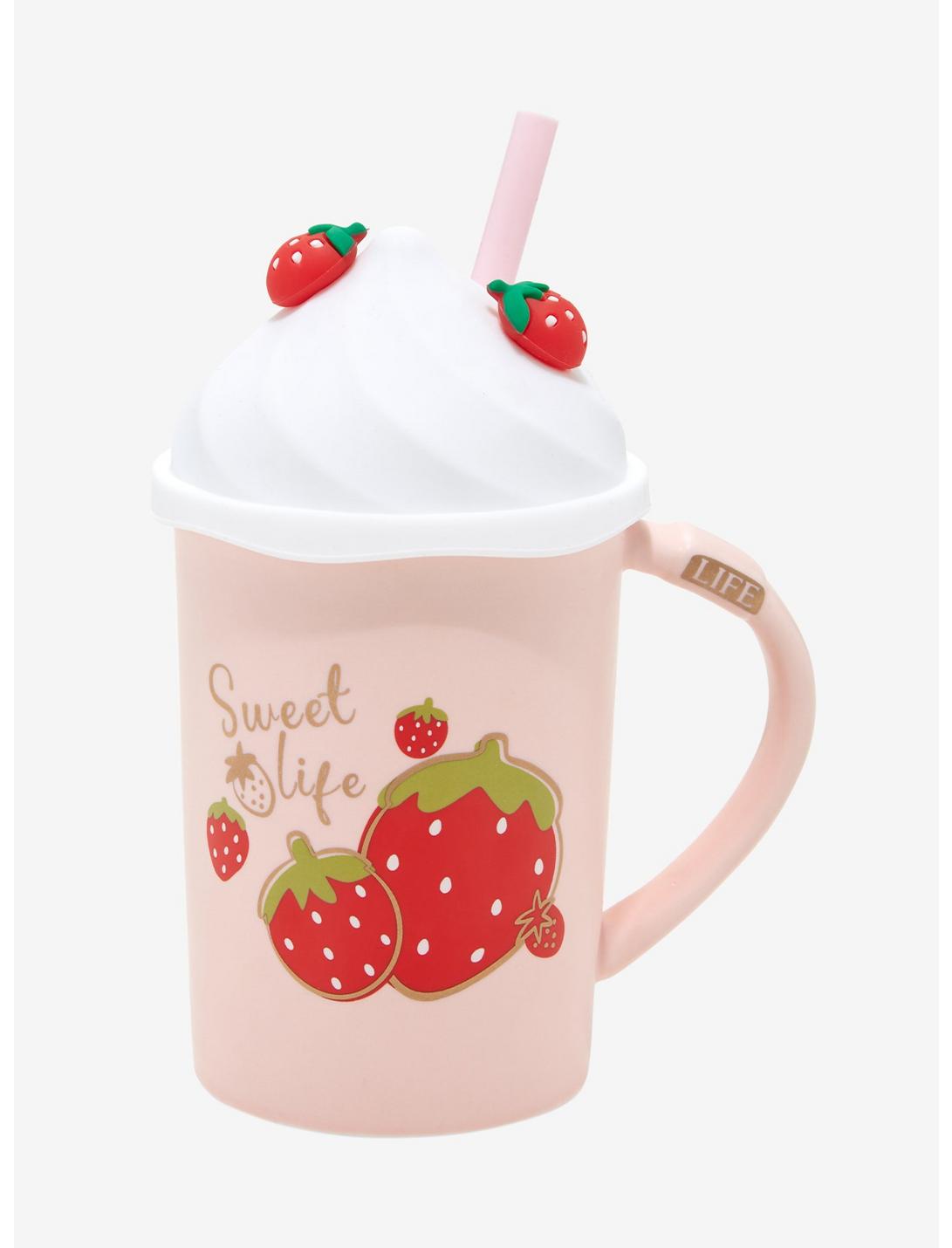 Strawberry Whipped Cream Taza Fresas Con Crema