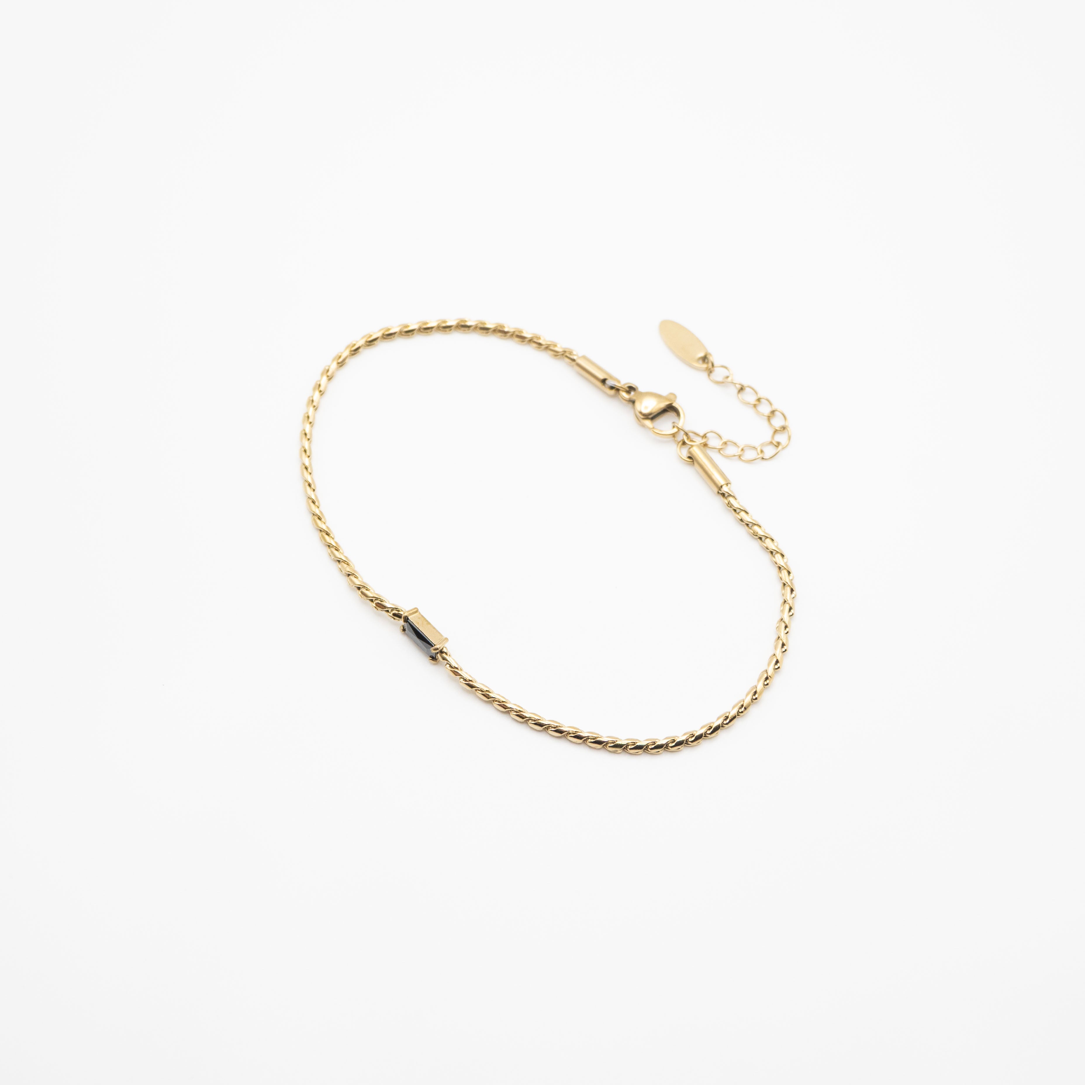 Pulsera Cubic Zirconia Negro