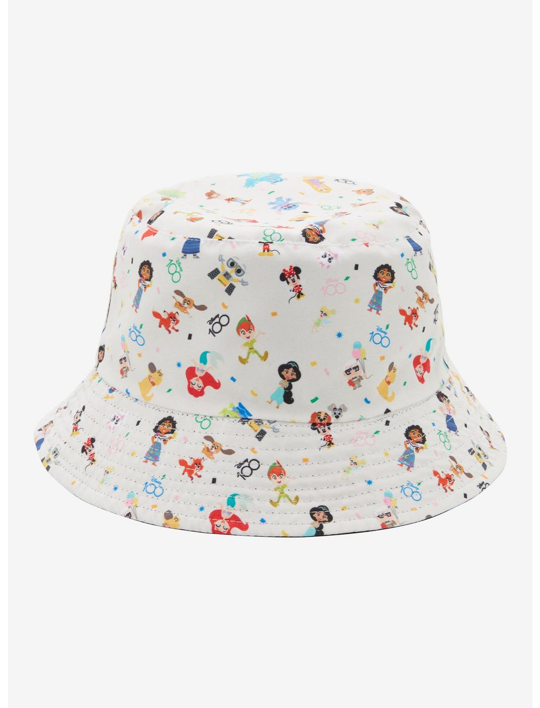 Disney 100 Characters Allover Bucket Hat Reversible Gorrito