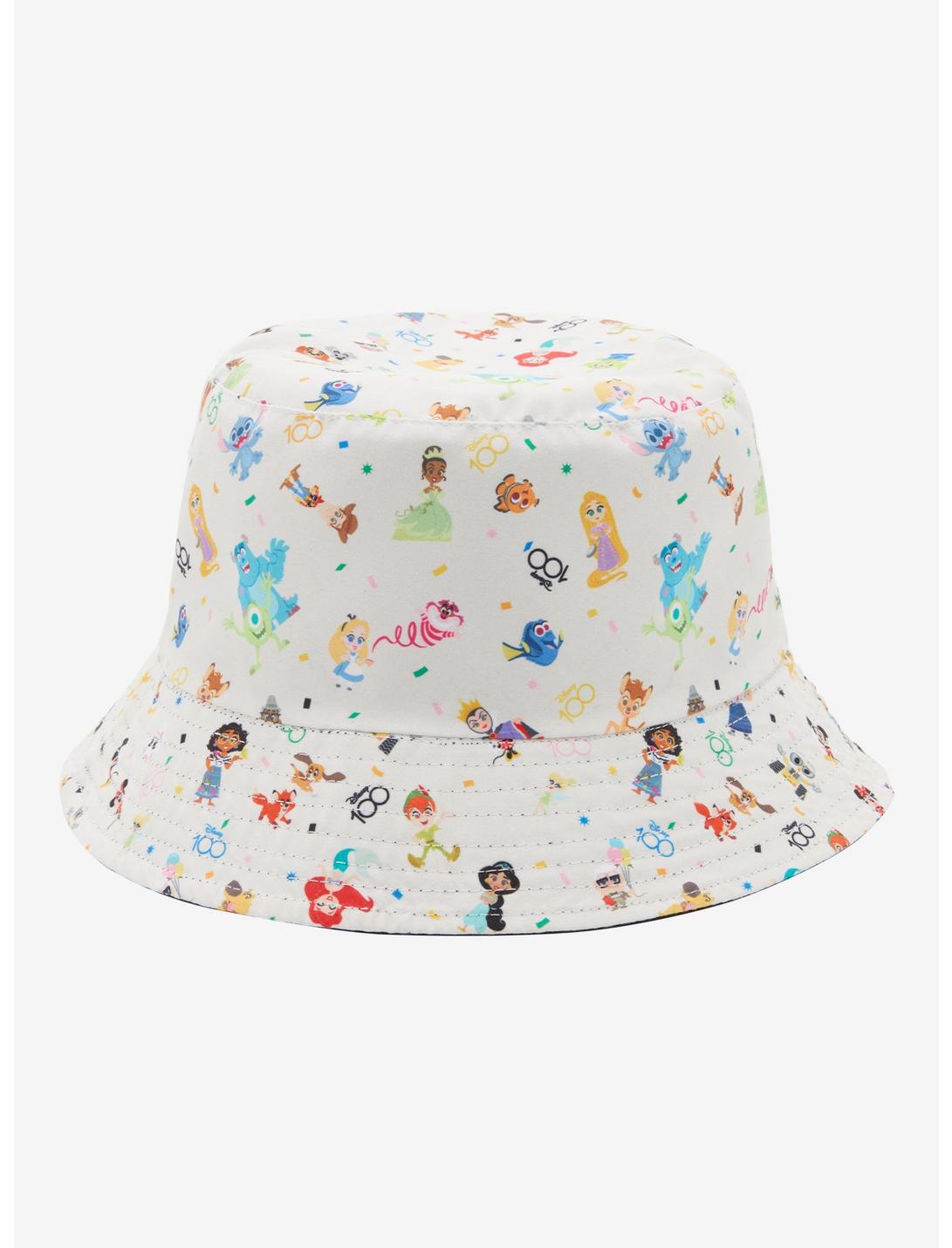 Disney 100 Characters Allover Bucket Hat Reversible Gorrito