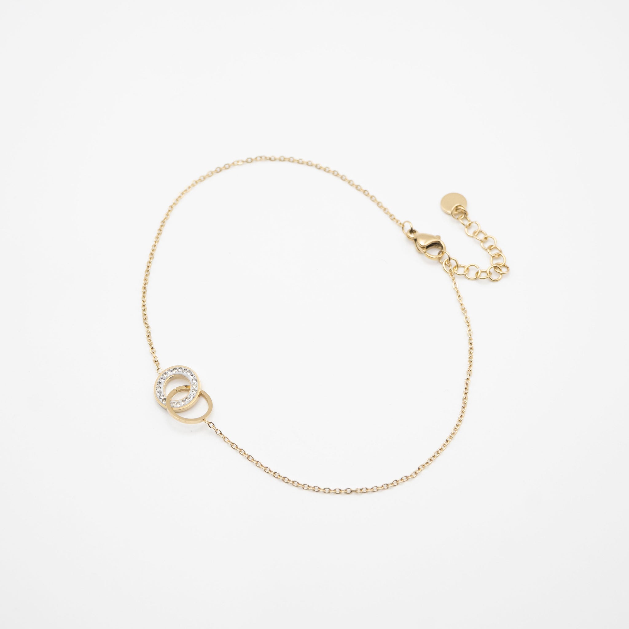 Pulsera Anillos Entrelazados Strass