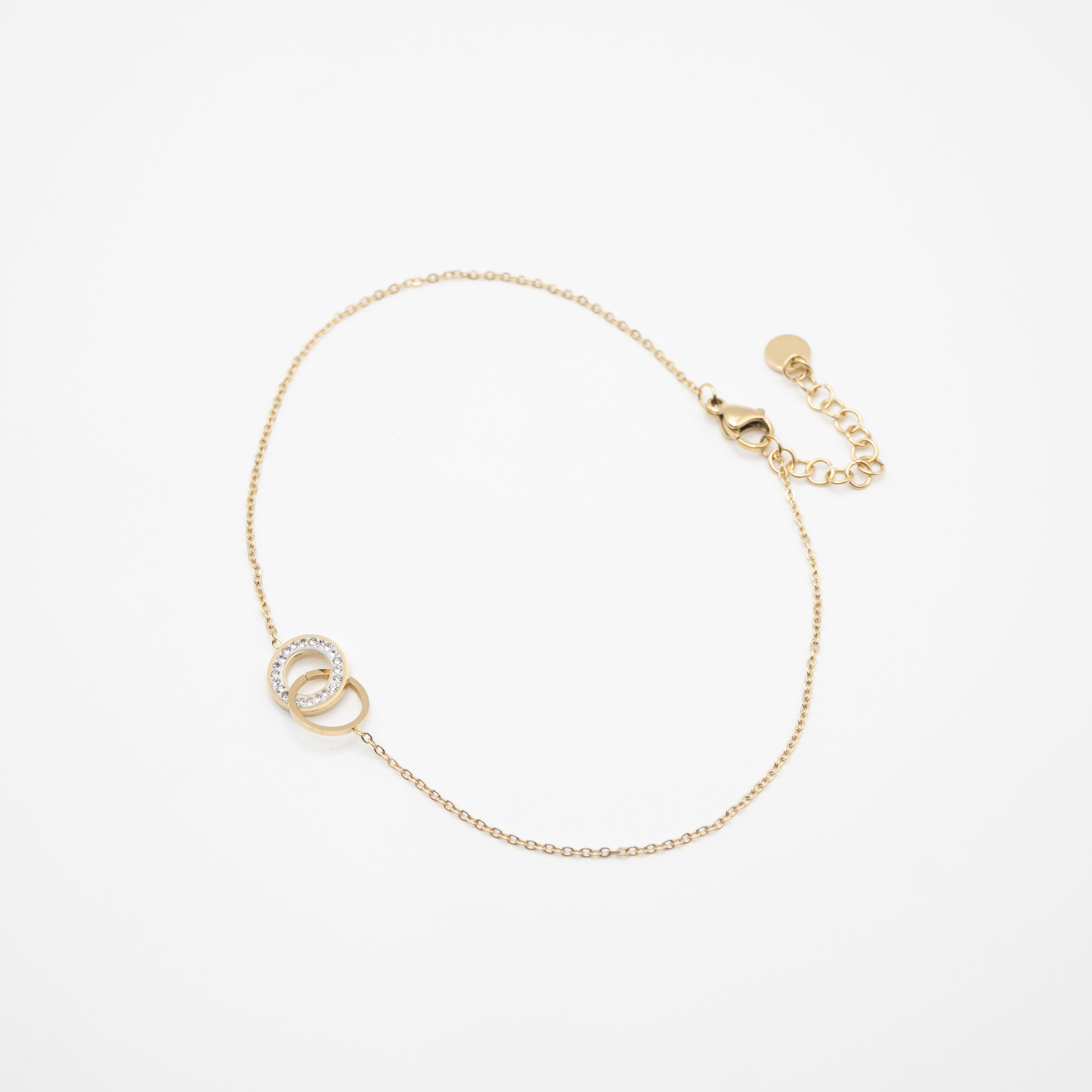 Pulsera Anillos Entrelazados Strass