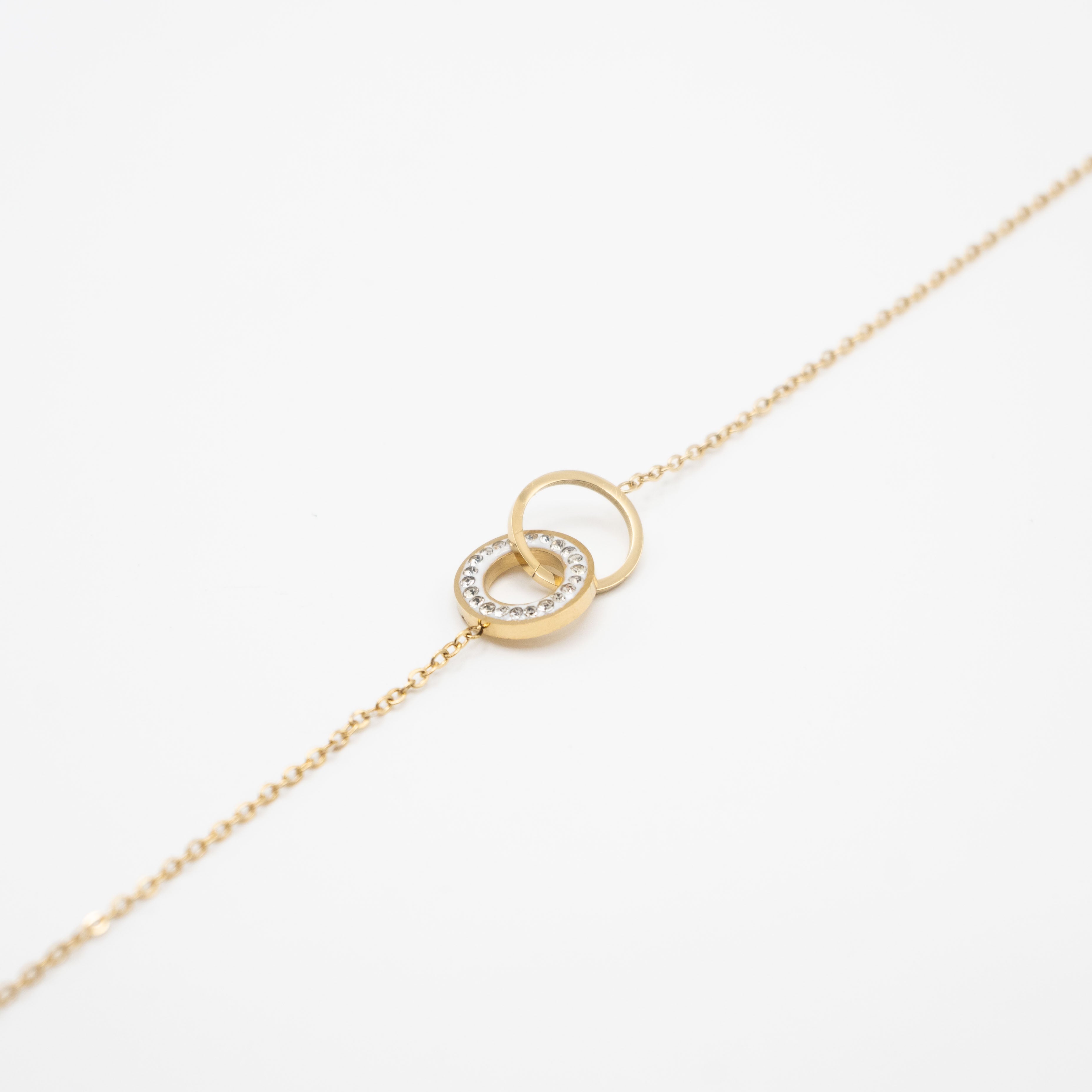 Pulsera Anillos Entrelazados Strass