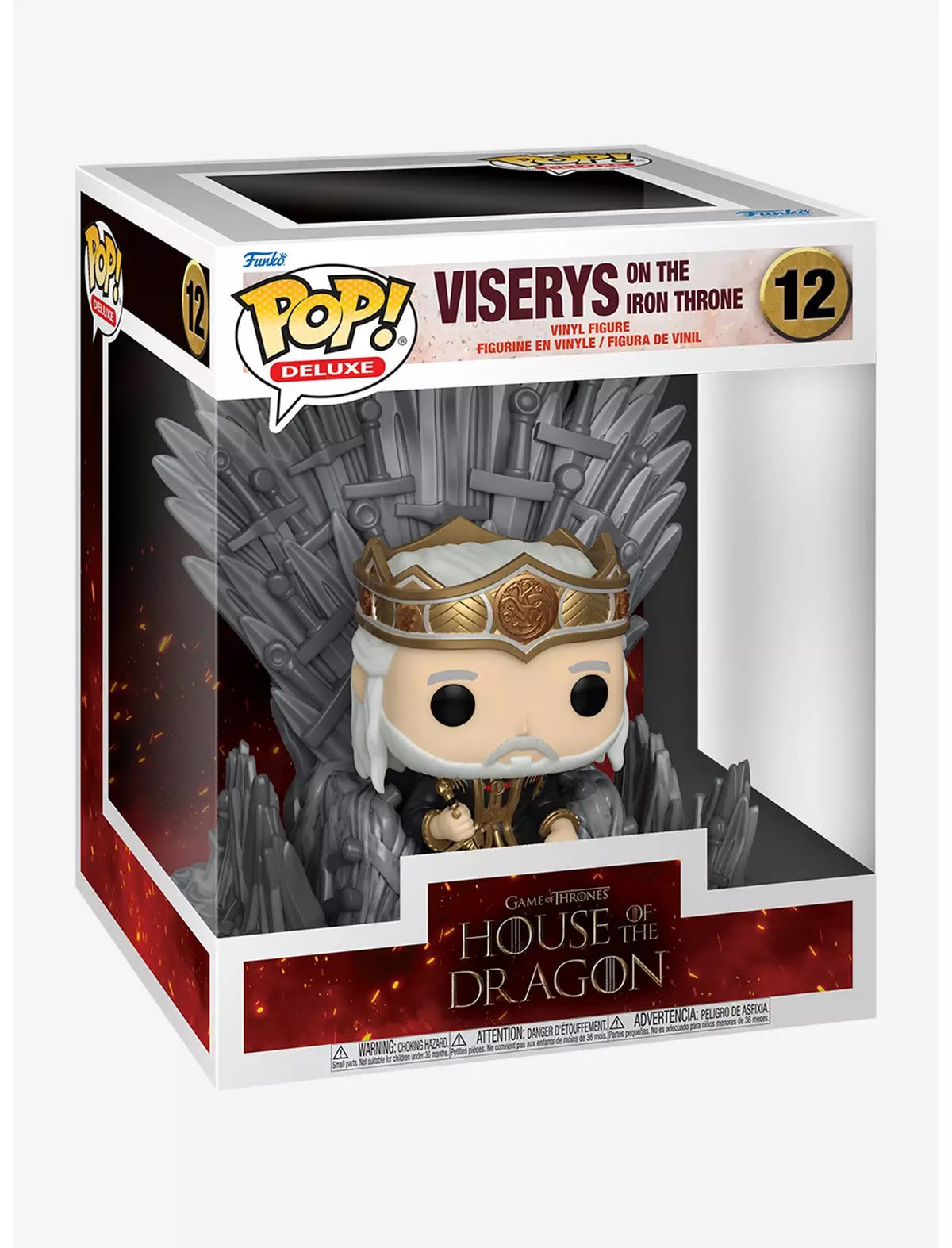 Funko Pop! Deluxe House of the Dragon Viserys on the Iron Throne