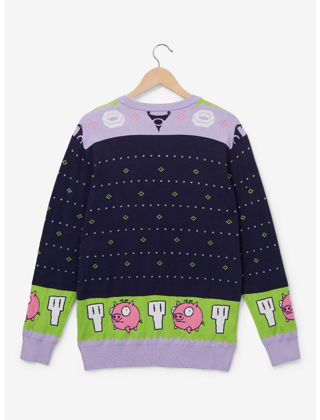 Invasor Zim Ugly Sweater Sueter Navideño