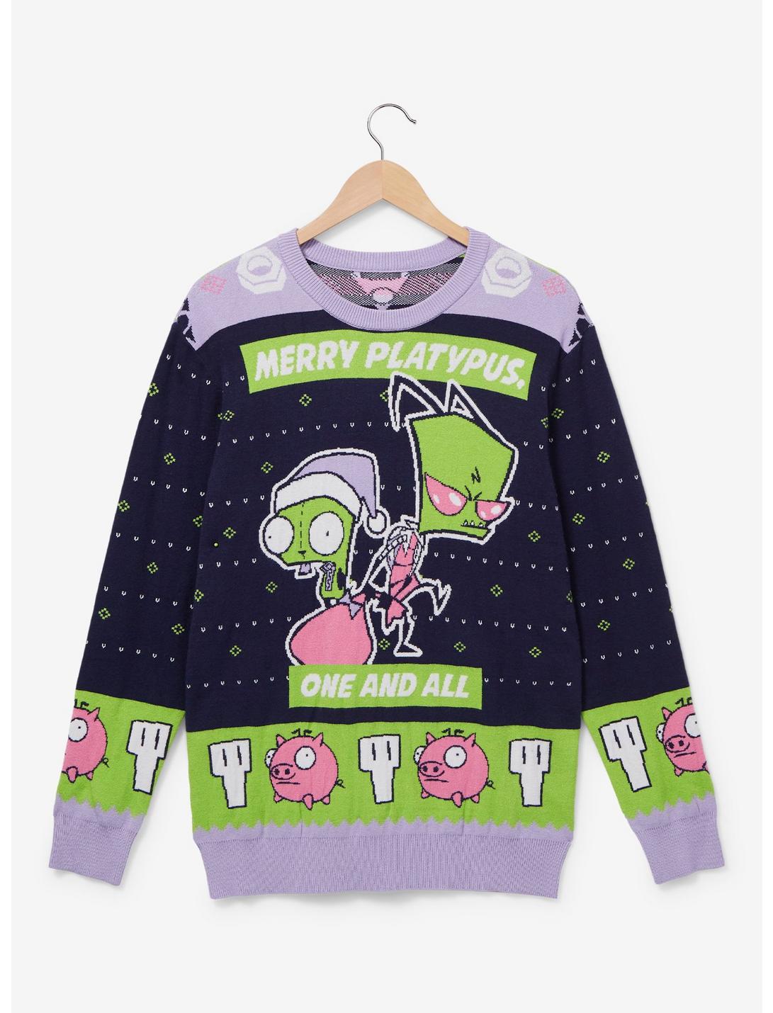 Invasor Zim Ugly Sweater Sueter Navideño