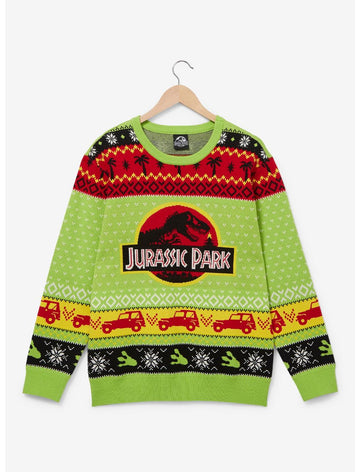 Jurassic Park Ugly Sweater Sueter Navideño