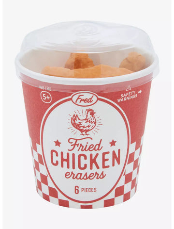 Kit De Borradores Pollo Frito Goma