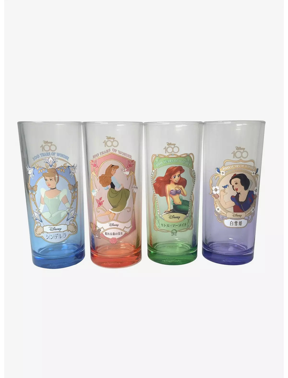 Disney 100 Princesas Disney Set De Vasos 10oz