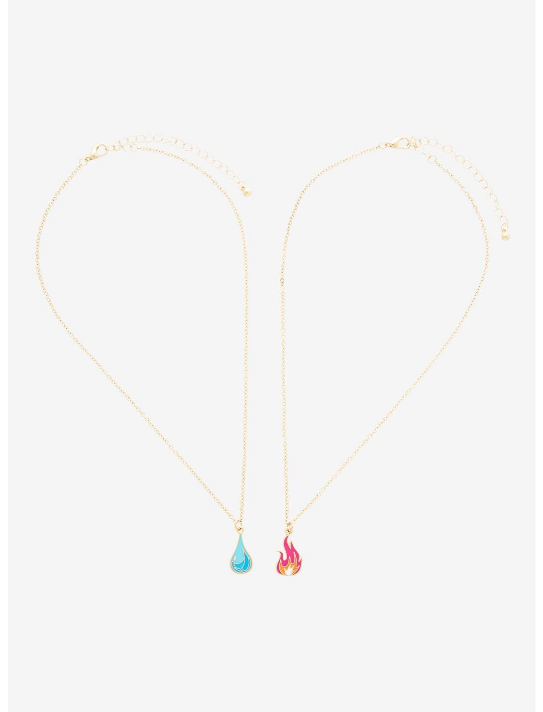 Set Collar Juego Bestie Fuego Y Agua Elemental Disney Pixar