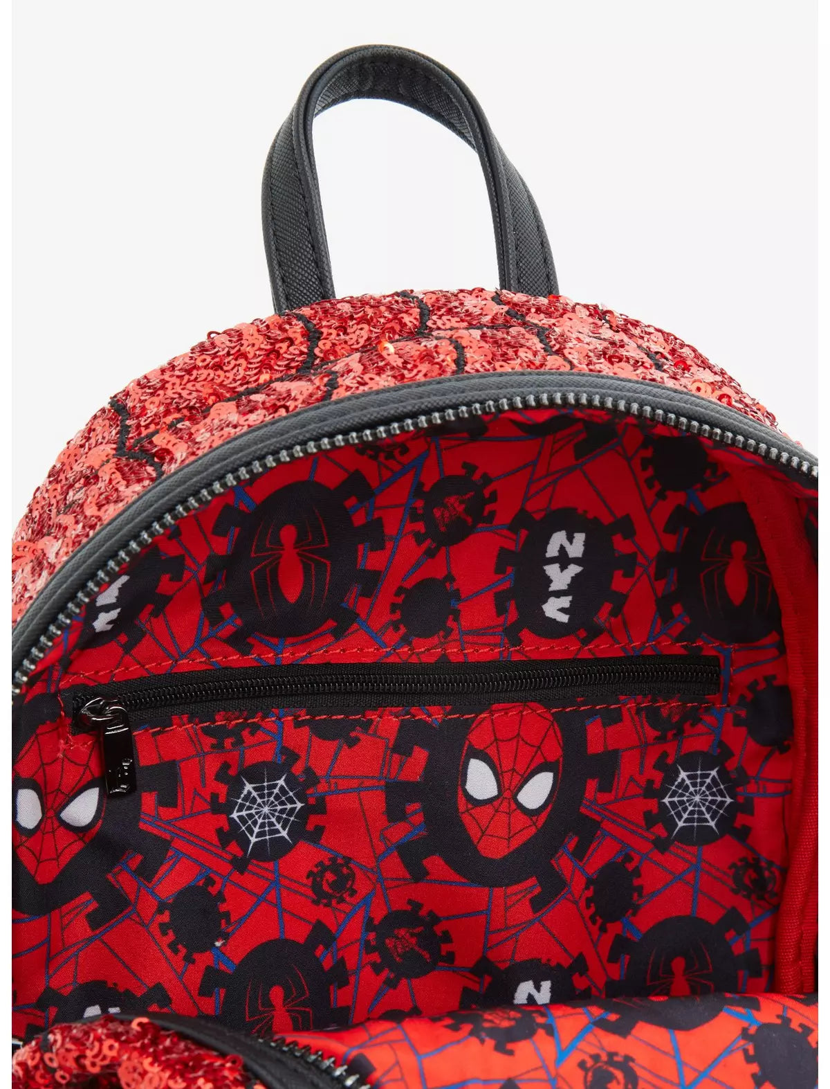 Hombre Araña Mochila Lentejuelas