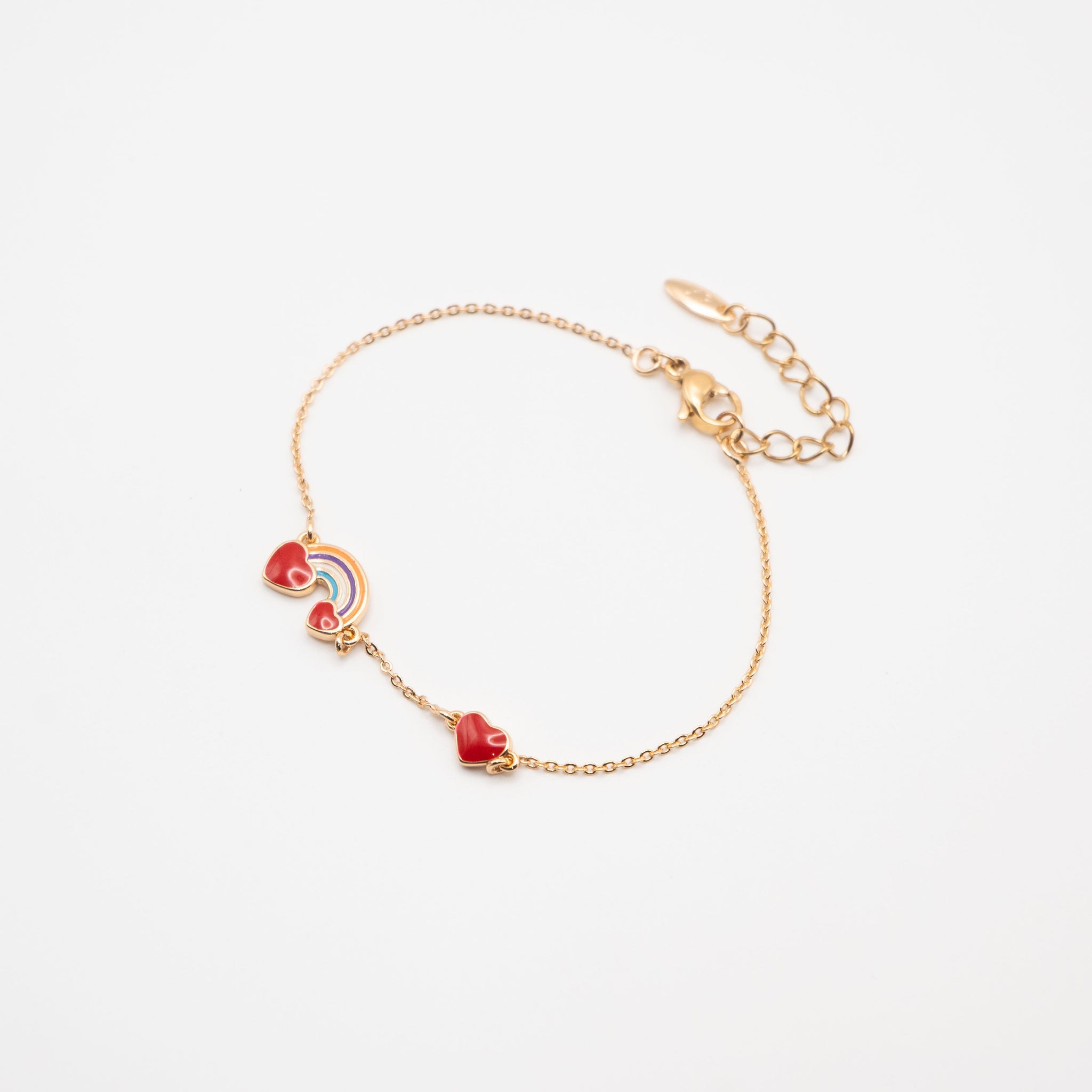 Pulsera De Arcoíris y Corazón