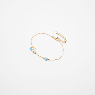 Pulsera De Arcoíris y Corazón