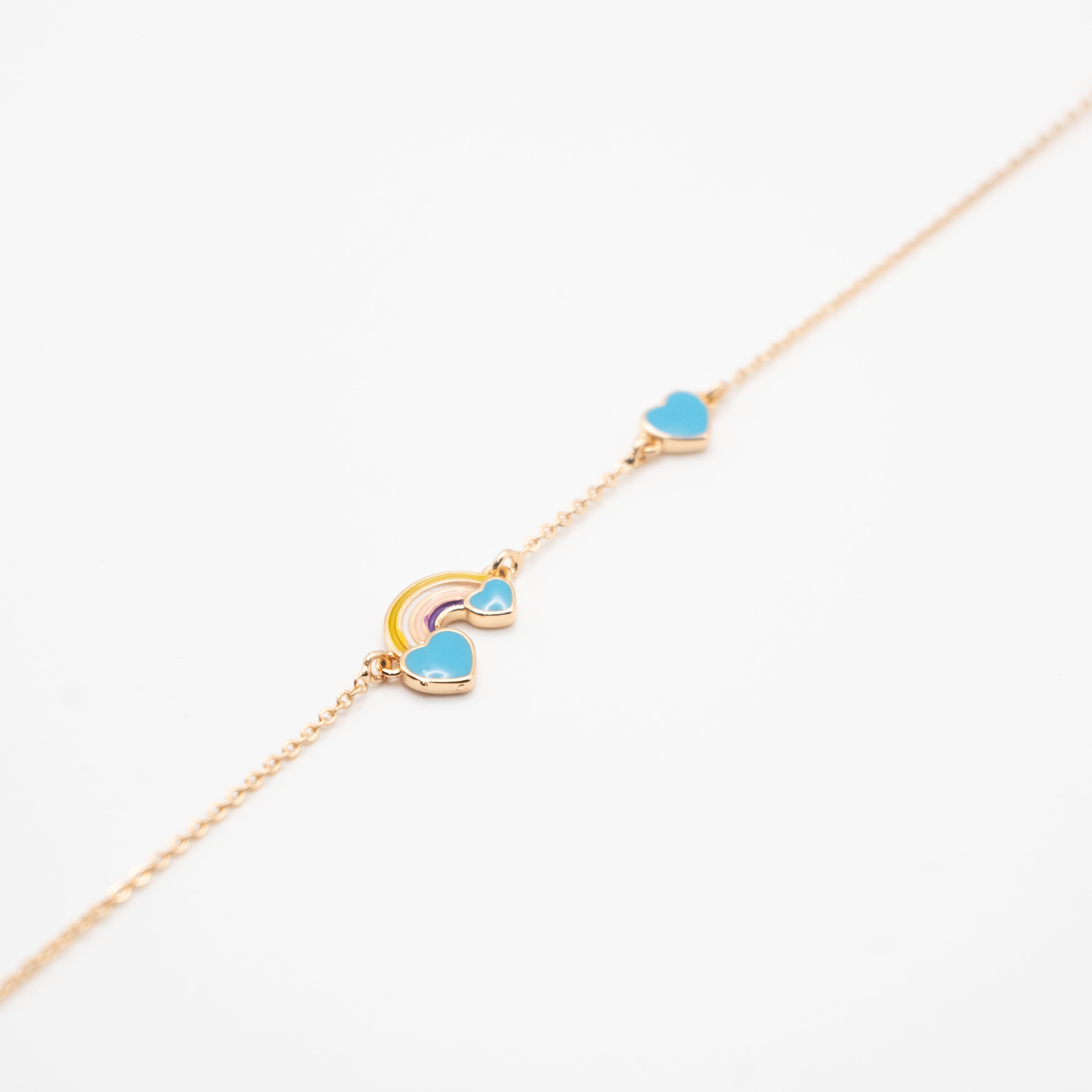 Pulsera De Arcoíris y Corazón