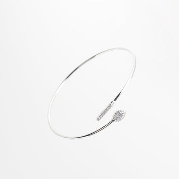 Pulsera Plateada Strass