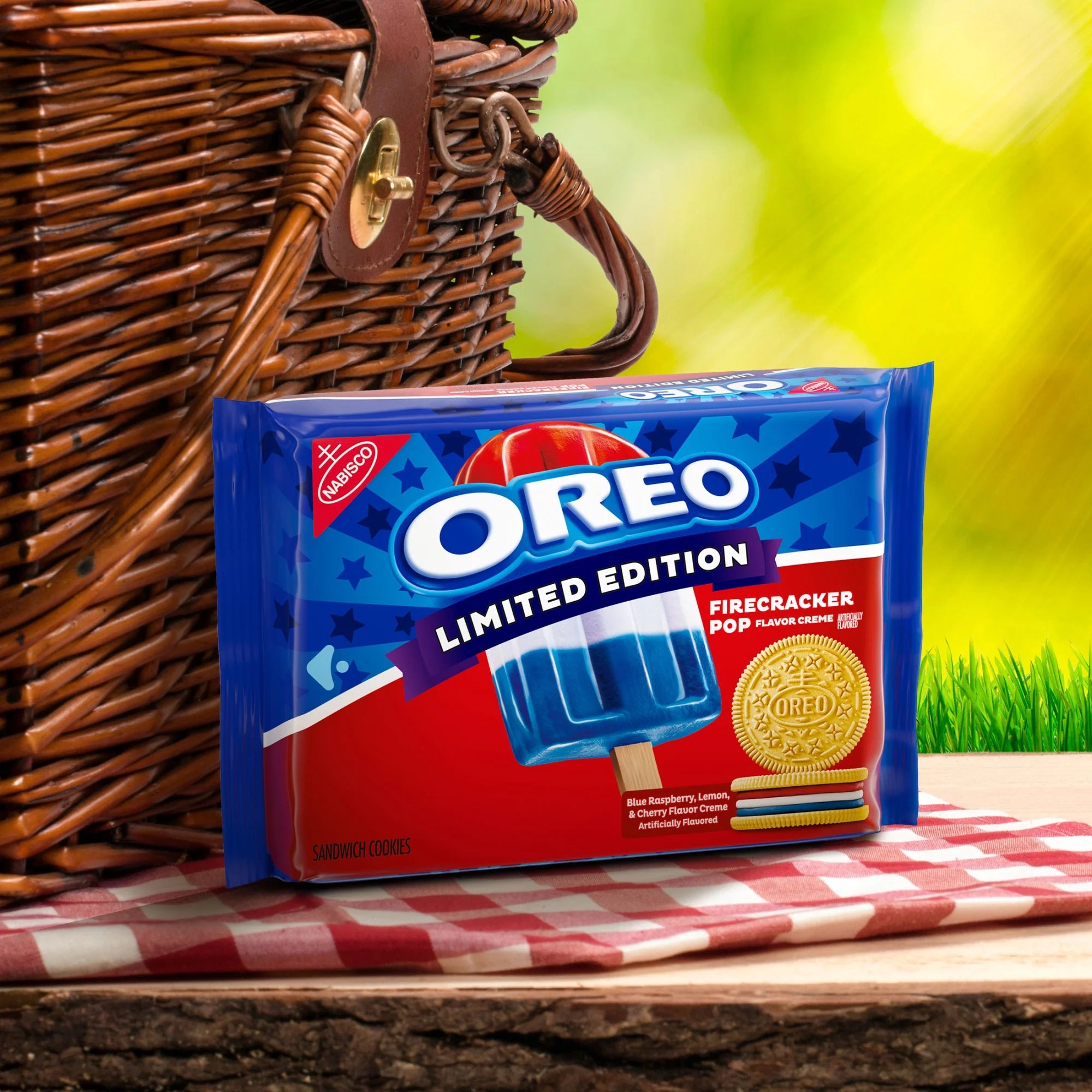 OREO Galletas Sándwich Firecracker Pop, Edición Limitada, 11.46 oz