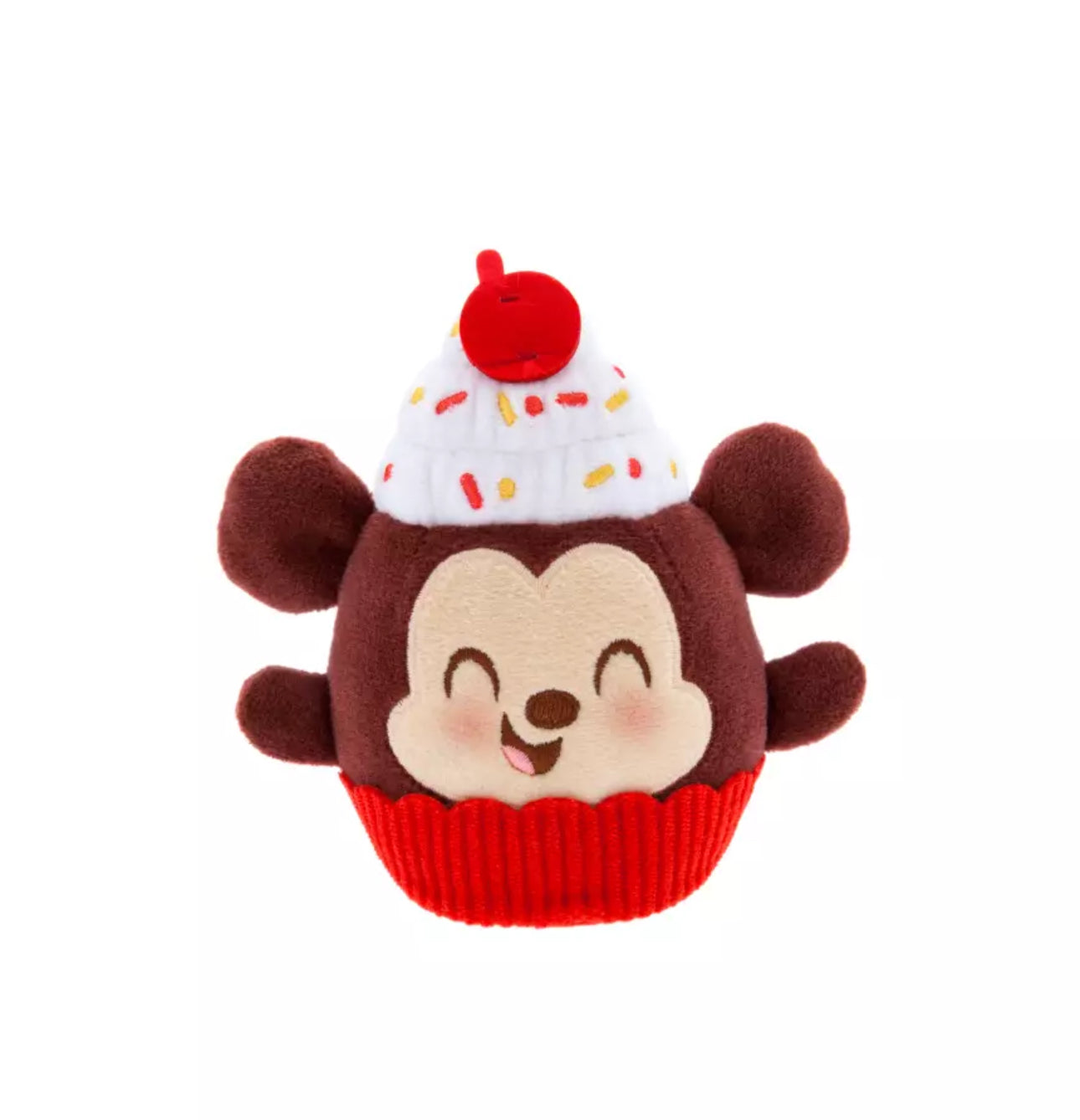 Mickey Mouse Chocolate-Sprinkled Cupcake Disney Munchlings Plush – Specialty Treats – Micro 4 3/4''