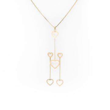 Set De Aretes Y Collar De Corazón