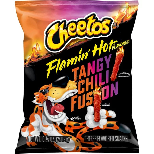 Cheetos Flamin’ Hot Tangy Chili Fusion Flavored Snack, 8.5 oz
