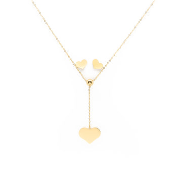 Set De Collar Y Aretes De Corazón