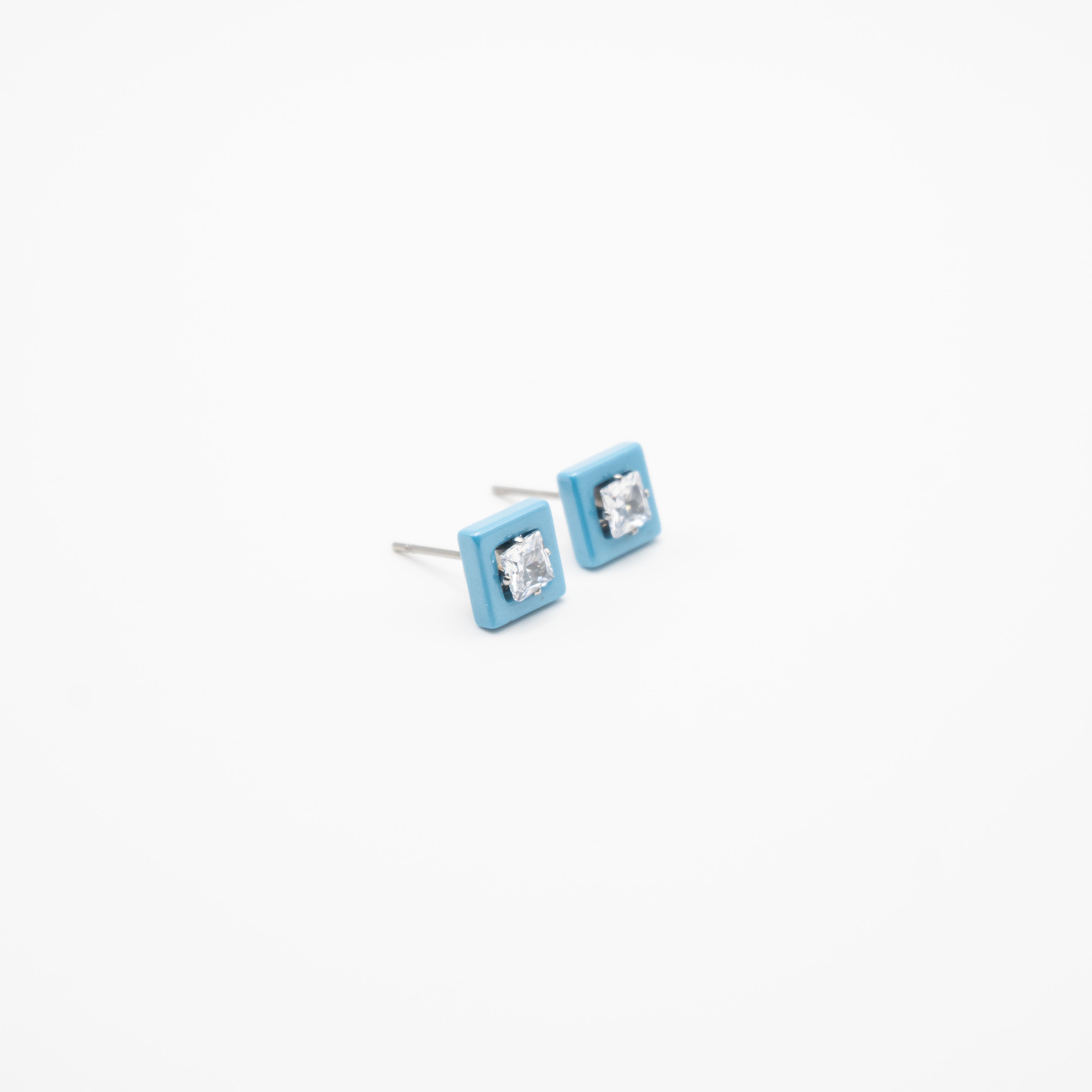 Aretes Cuadrados Con Circonia