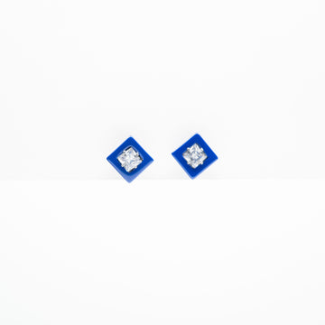Aretes Cuadrados Con Circonia
